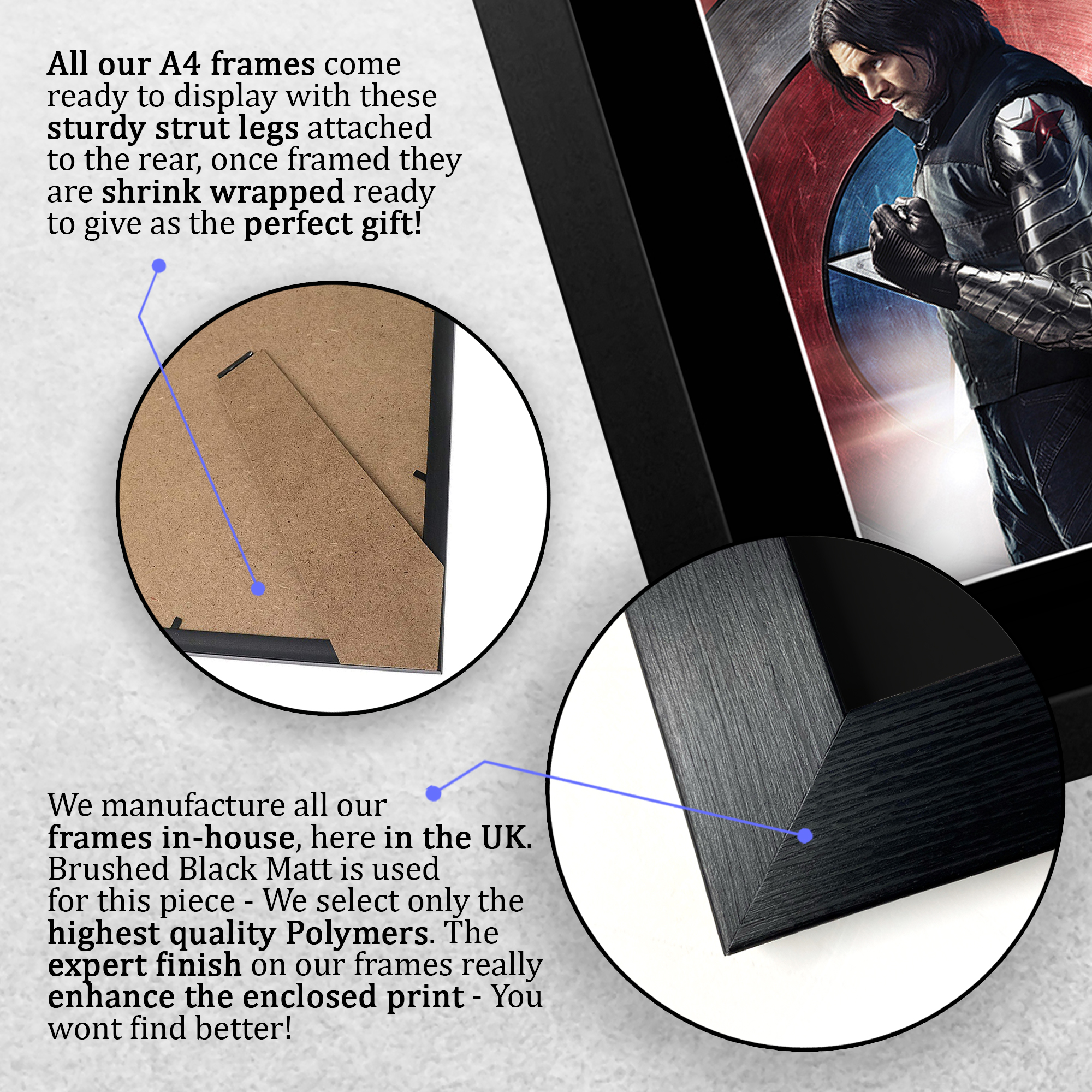 Sebastian Stan Bucky Barnes Gift Signed Autograph Picture Print to Movie Fans - Picture 8 of 24