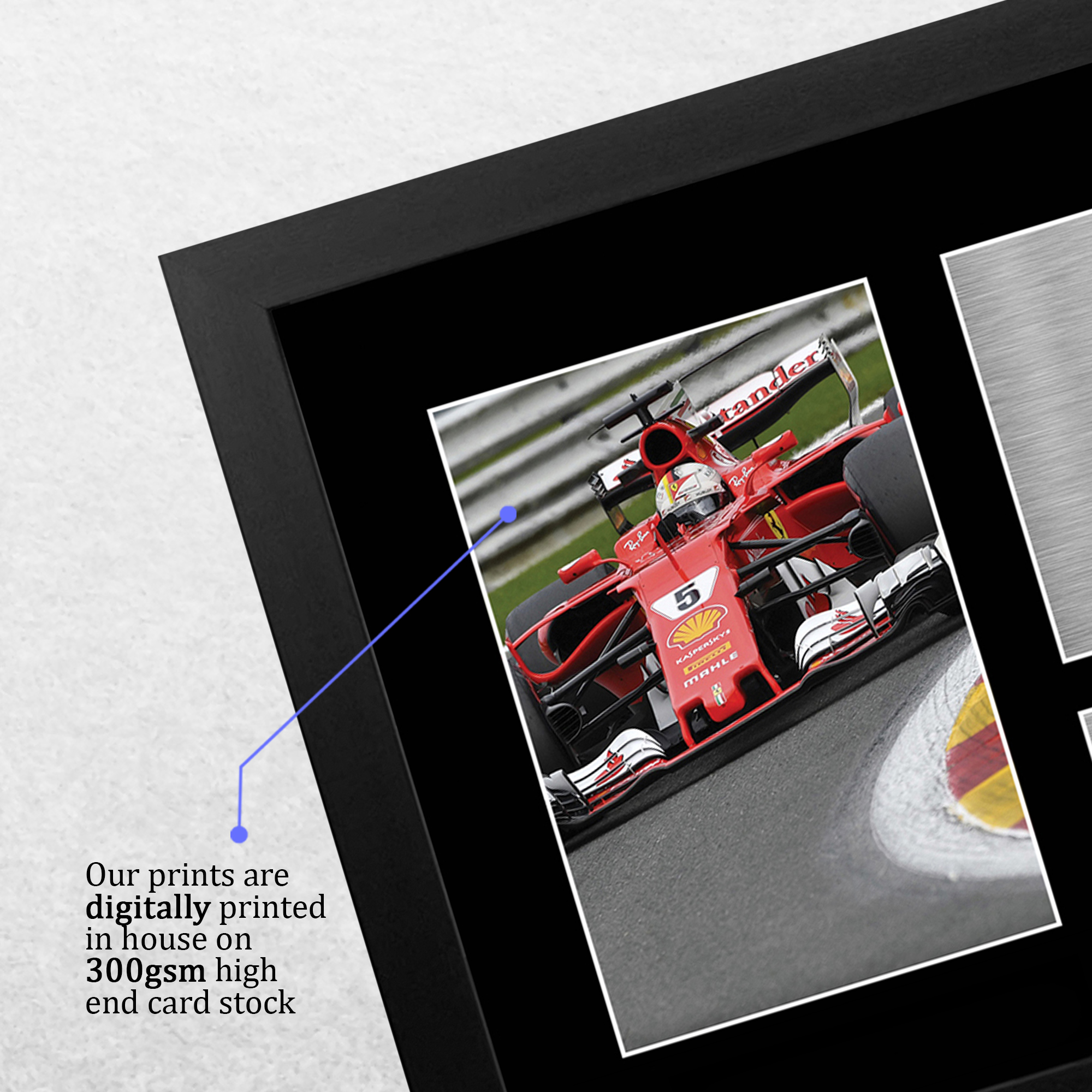 Sebastian Vettel Signed Pre Printed Autograph A4 Photo Gift For a F1 Fan - Foto 5 di 17