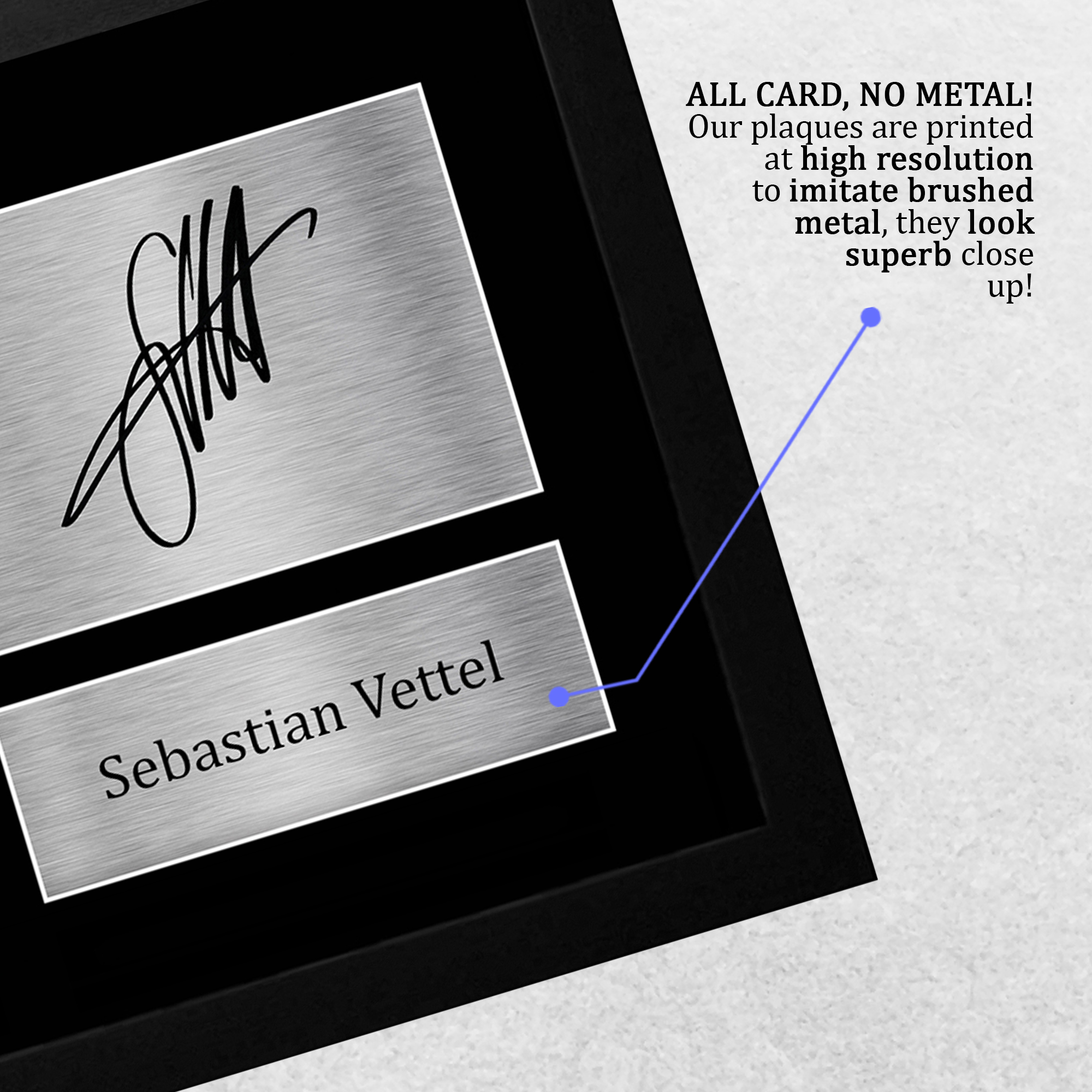 Sebastian Vettel Signed Pre Printed Autograph A4 Photo Gift For a F1 Fan - Foto 6 di 17