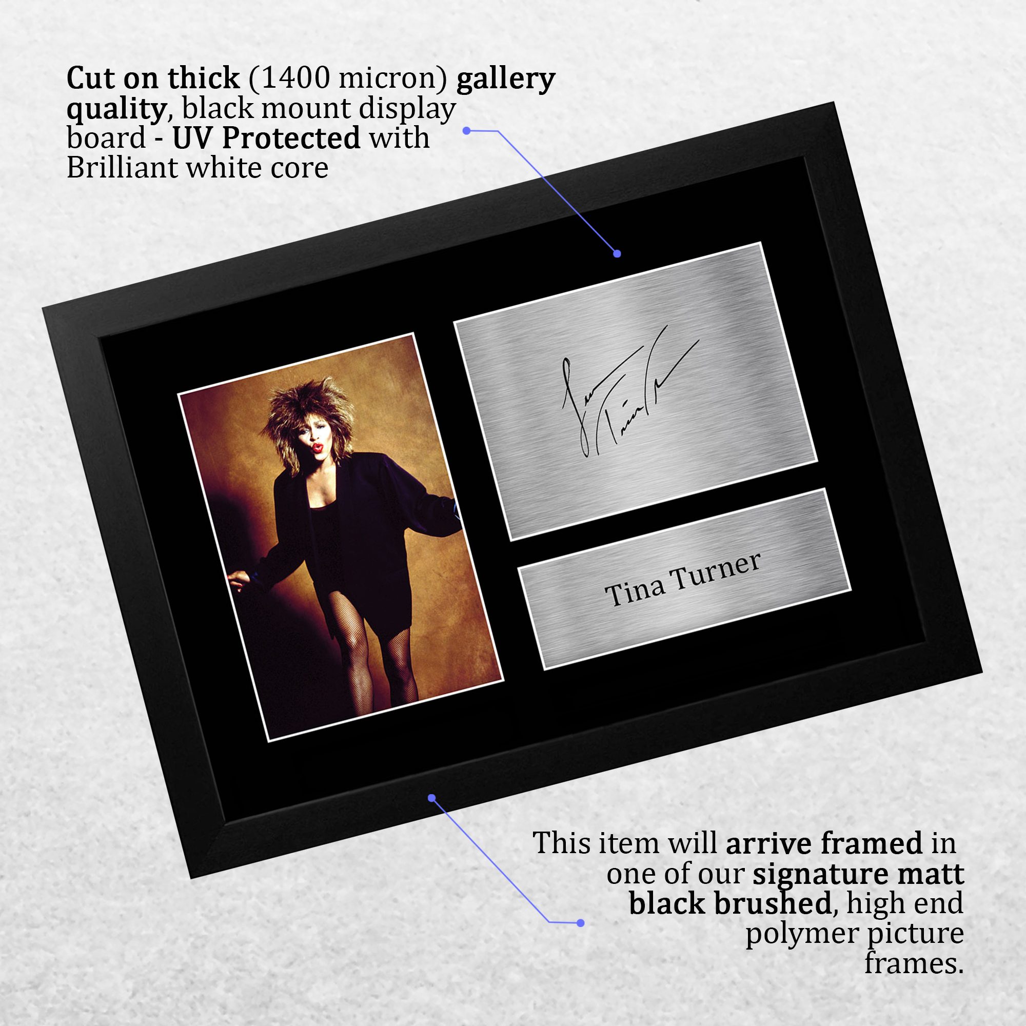 Tina Turner Signed Pre Printed Autograph A4 Photo Gift For a Blues Fan - Picture 12 of 24