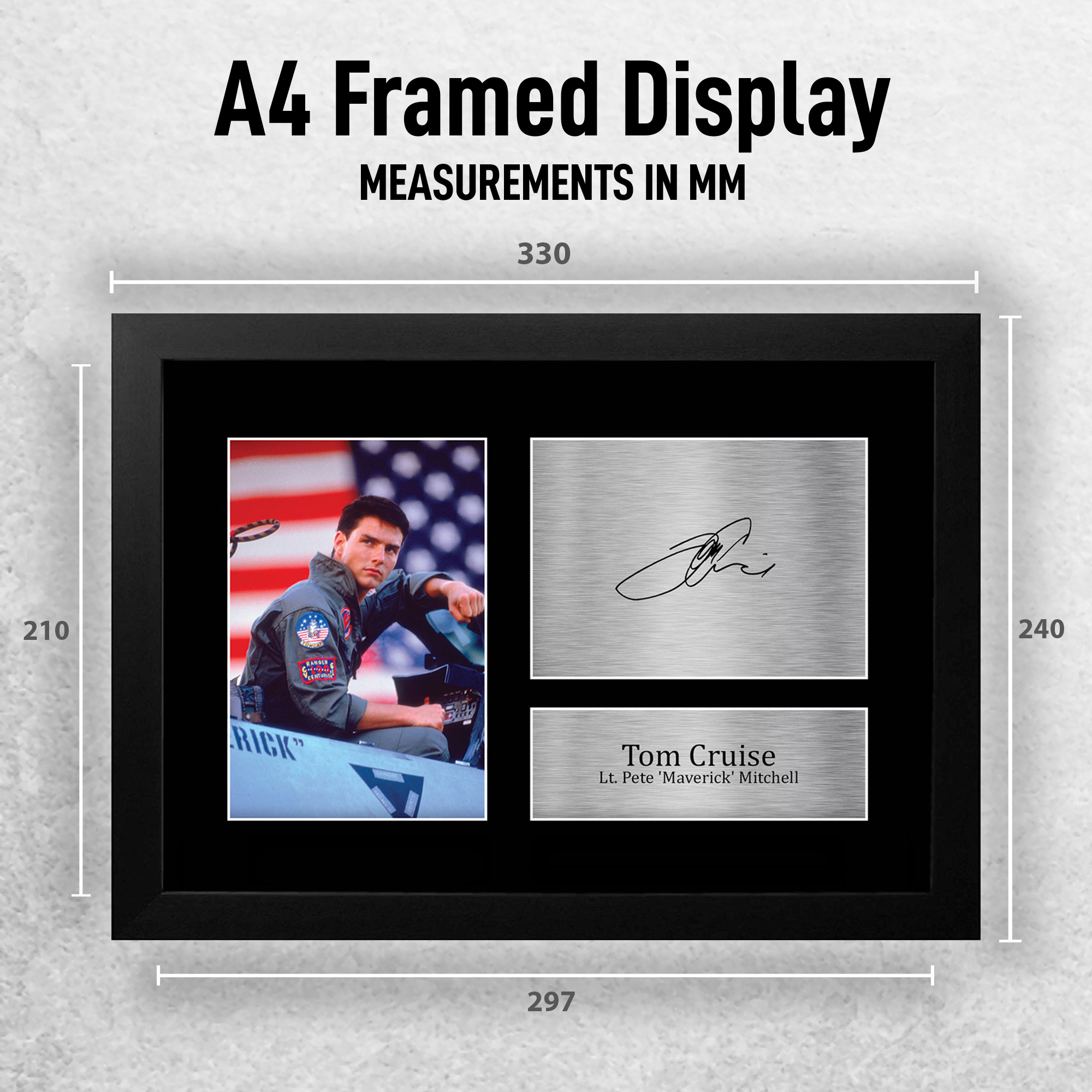 Top Gun Maverick Cool Gift Idea Framed Autograph Picture Print to Movie Fans - Picture 11 of 59