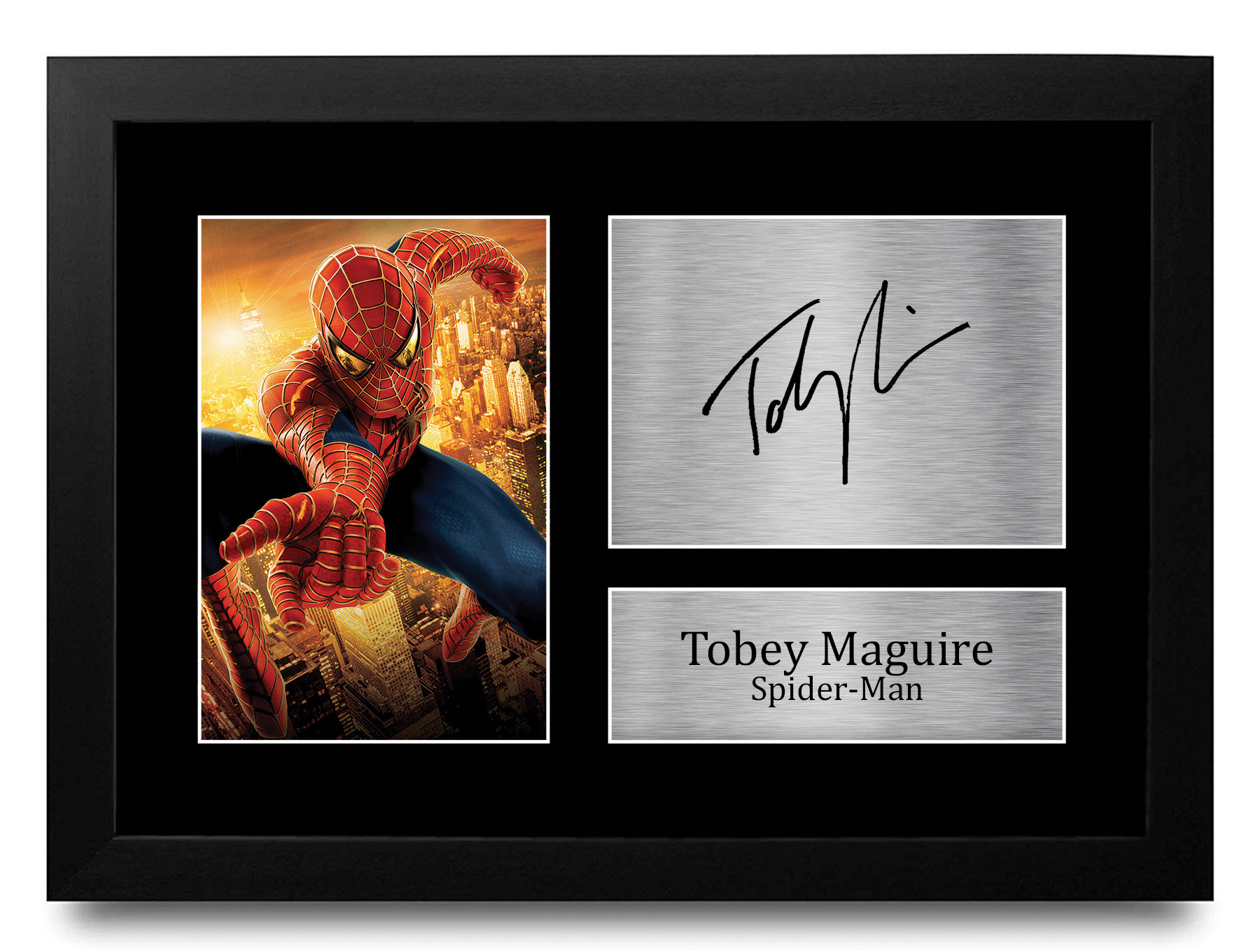 Tobey Maguire Spider-man Gift Idea Framed Autograph Picture Print to Movie Fans - Picture 17 of 24