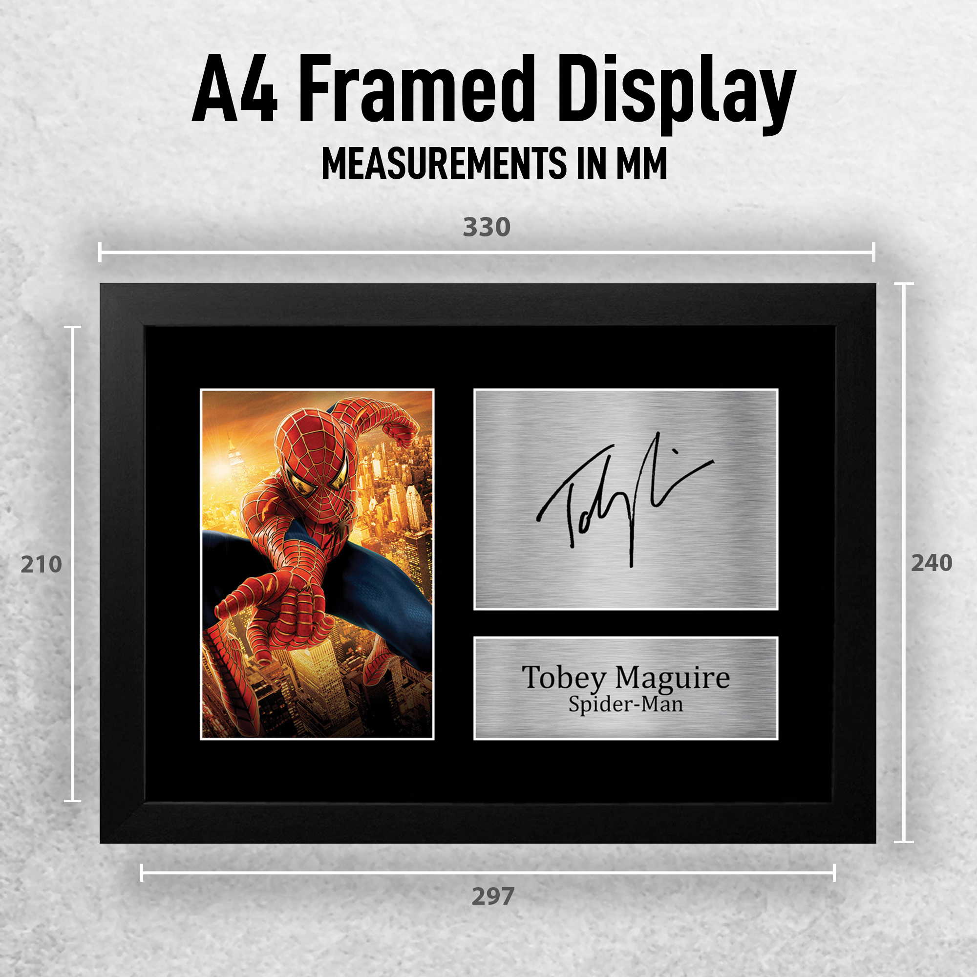 Tobey Maguire Spider-man Gift Idea Framed Autograph Picture Print to Movie Fans - Picture 18 of 24