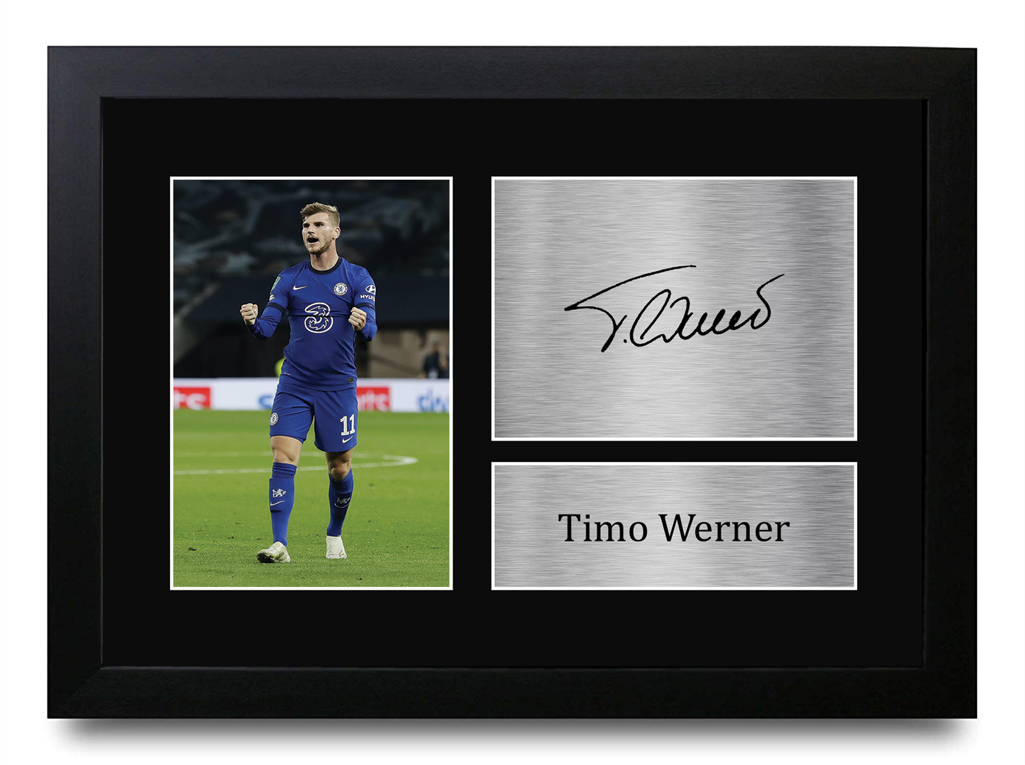 Timo Werner A4 Chelsea Gift Ideas Printed Autograph Picture for Football Fans - Imagen 2 de 17
