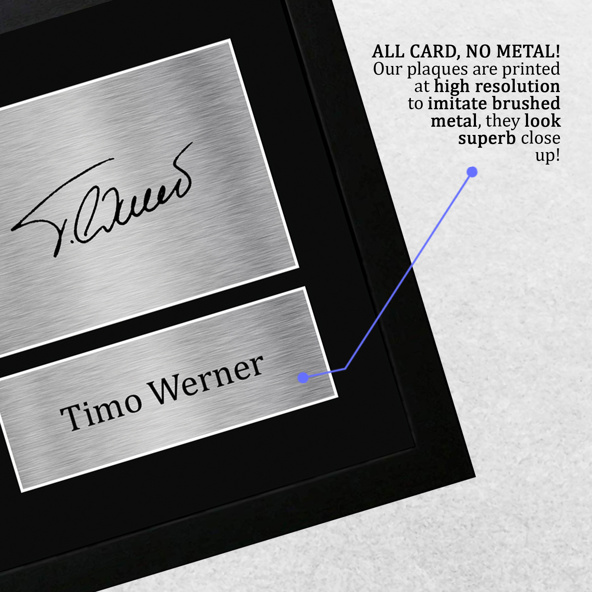 Timo Werner A4 Chelsea Gift Ideas Printed Autograph Picture for Football Fans - Imagen 6 de 17