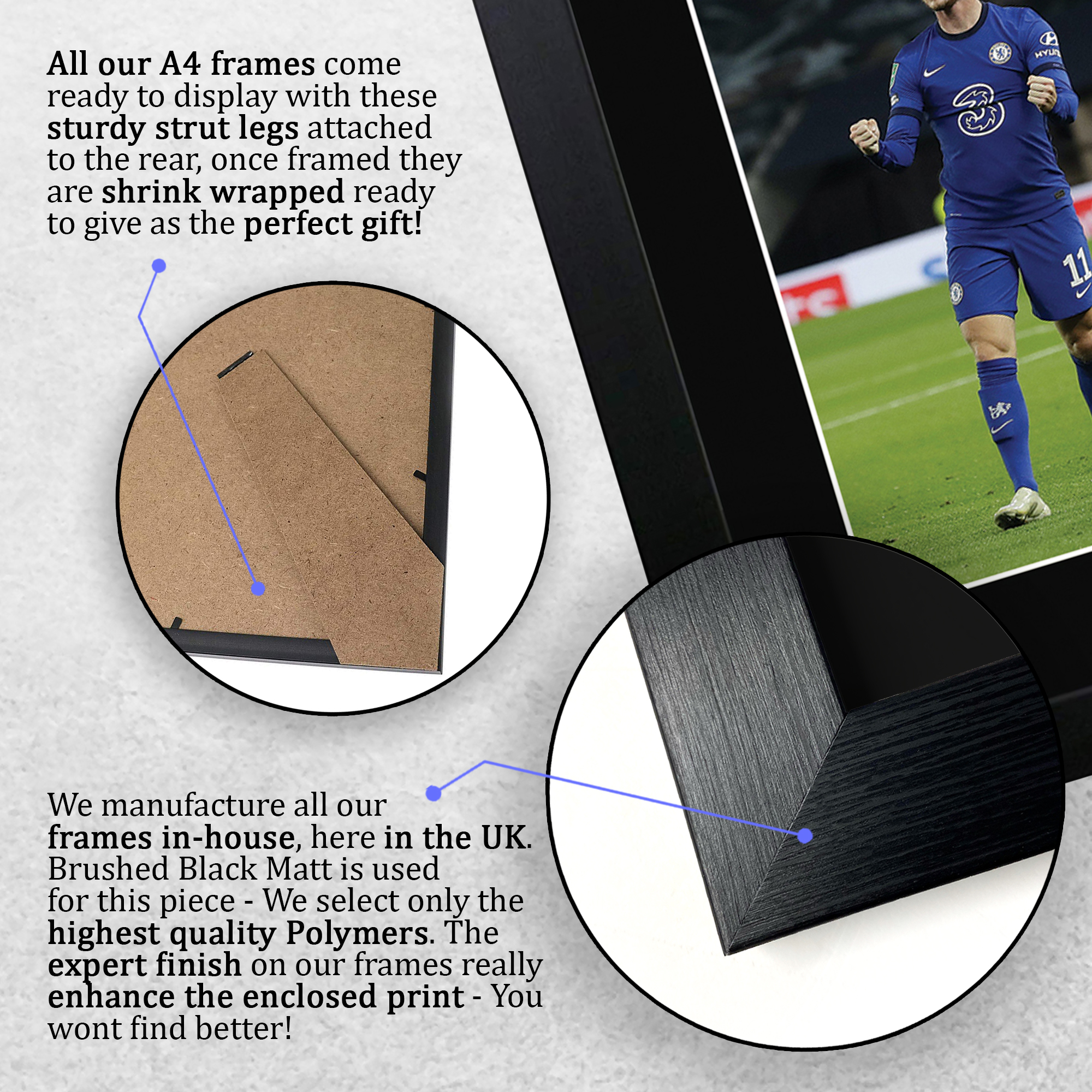 Timo Werner A4 Chelsea Gift Ideas Printed Autograph Picture for Football Fans - Imagen 8 de 17