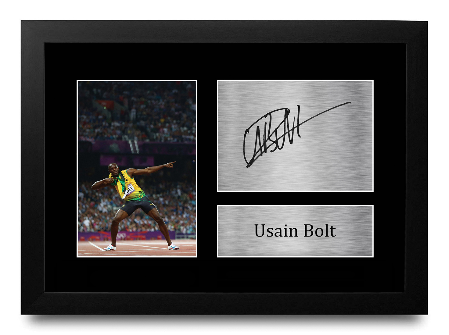 Usain Bolt Signed Pre Printed Autograph A4 Photo Gift For Jamaican Athletics Fan - Picture 2 of 17