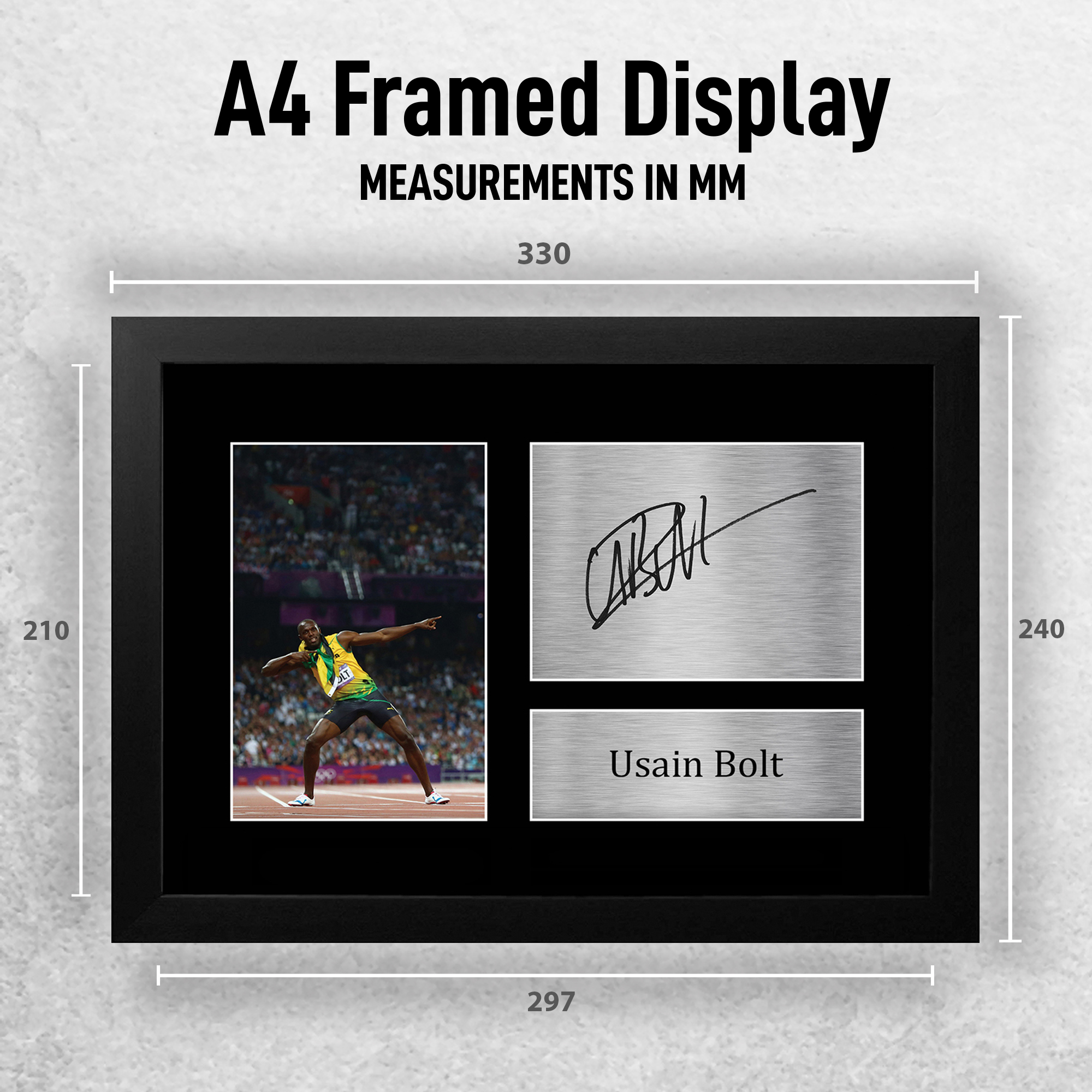 Usain Bolt Signed Pre Printed Autograph A4 Photo Gift For Jamaican Athletics Fan - Picture 3 of 17