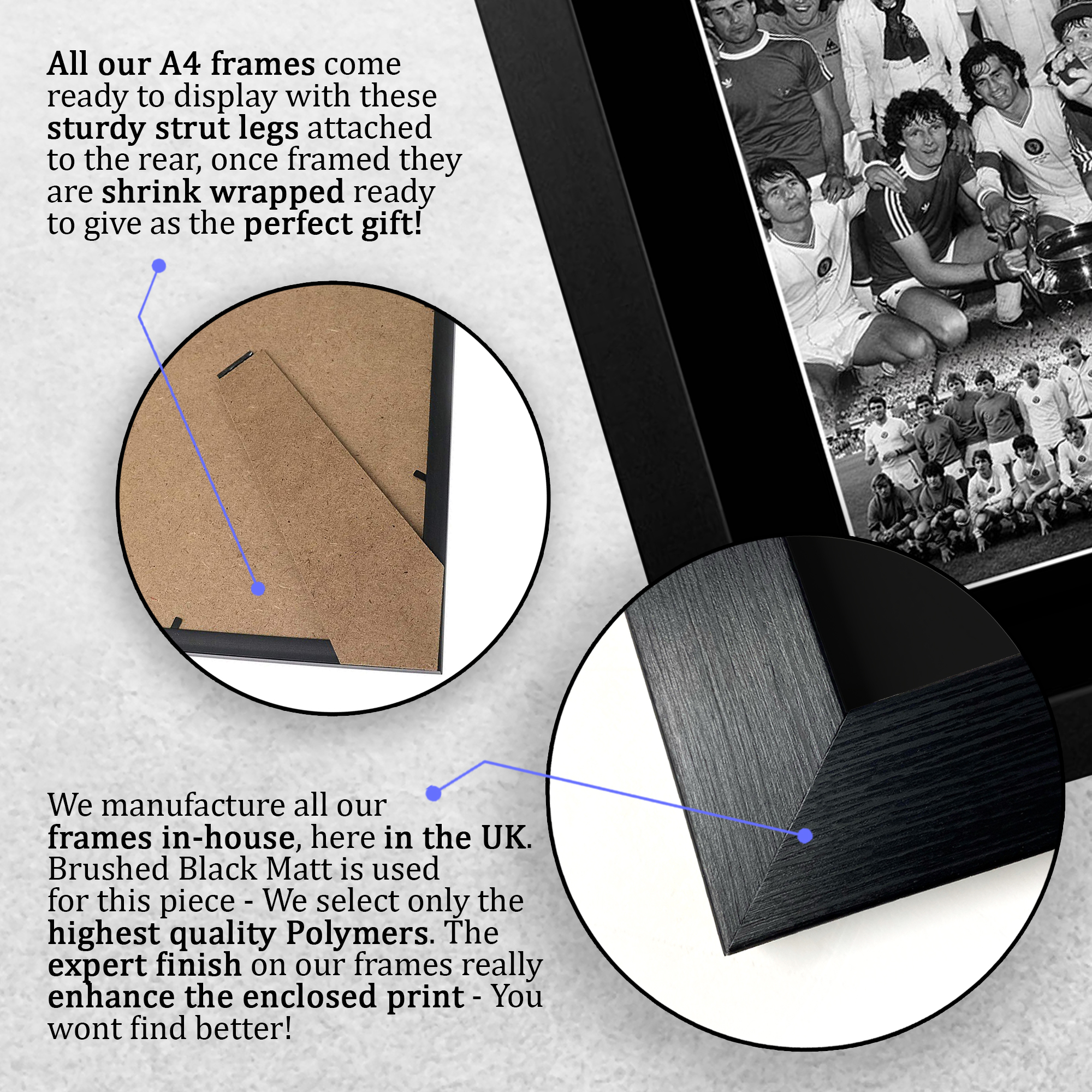 Aston Villa 1982 Europapokalsieger gedrucktes Autogrammfoto ein Fußballfan - Bild 32 von 33