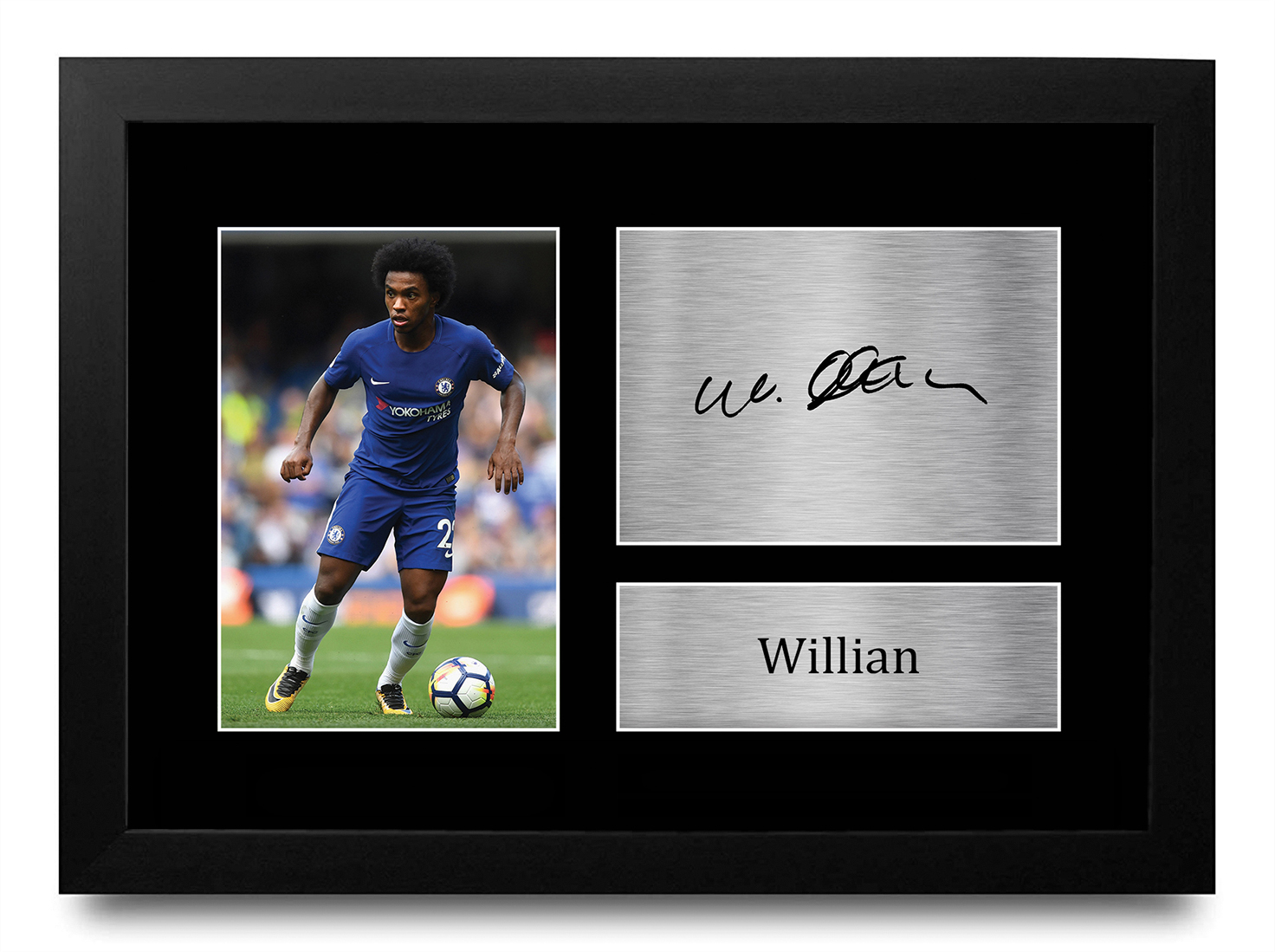 Willian Signed Pre Printed Autograph A4 Photo Gift For a Chelsea Fan - Imagen 10 de 17