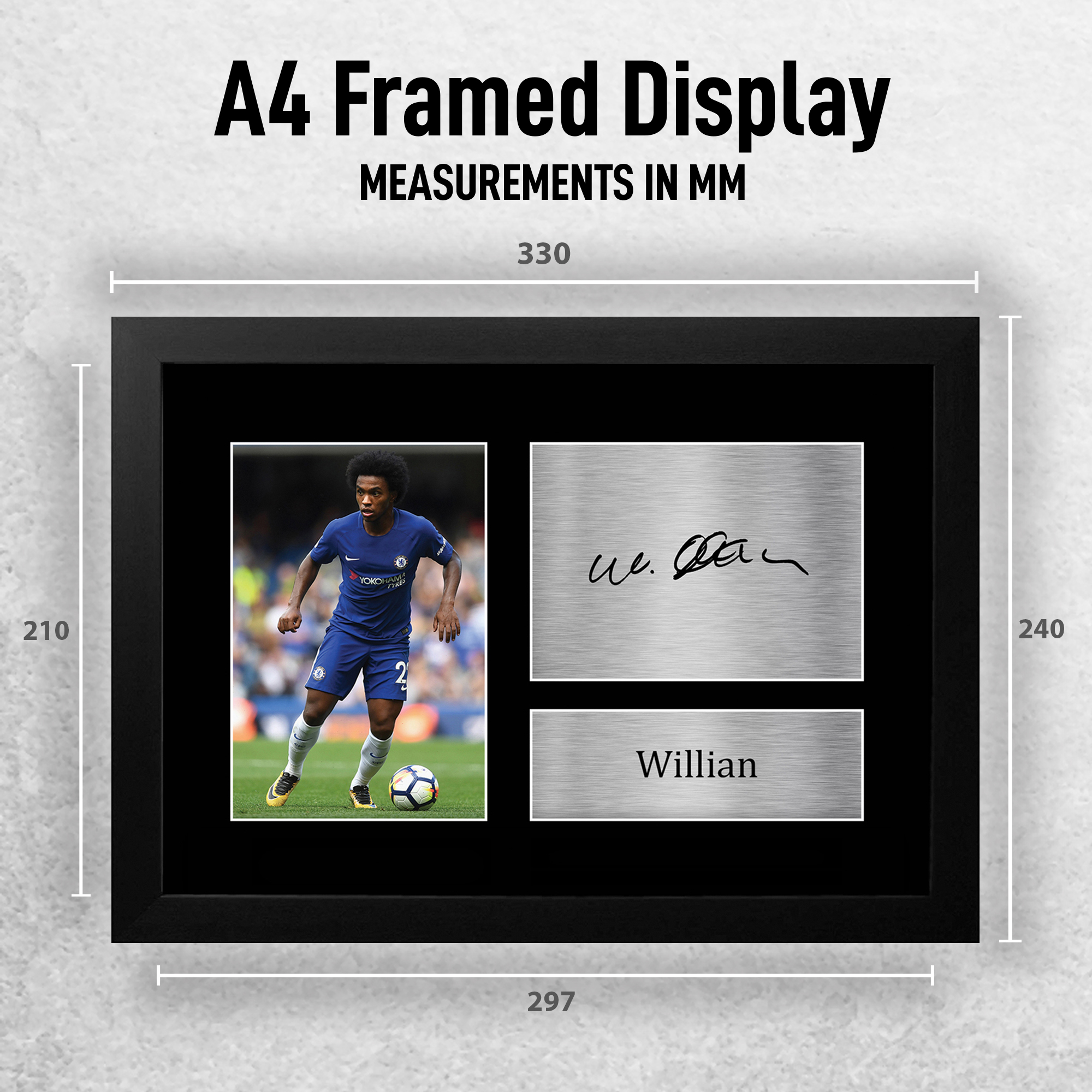 Willian Signed Pre Printed Autograph A4 Photo Gift For a Chelsea Fan - Imagen 11 de 17