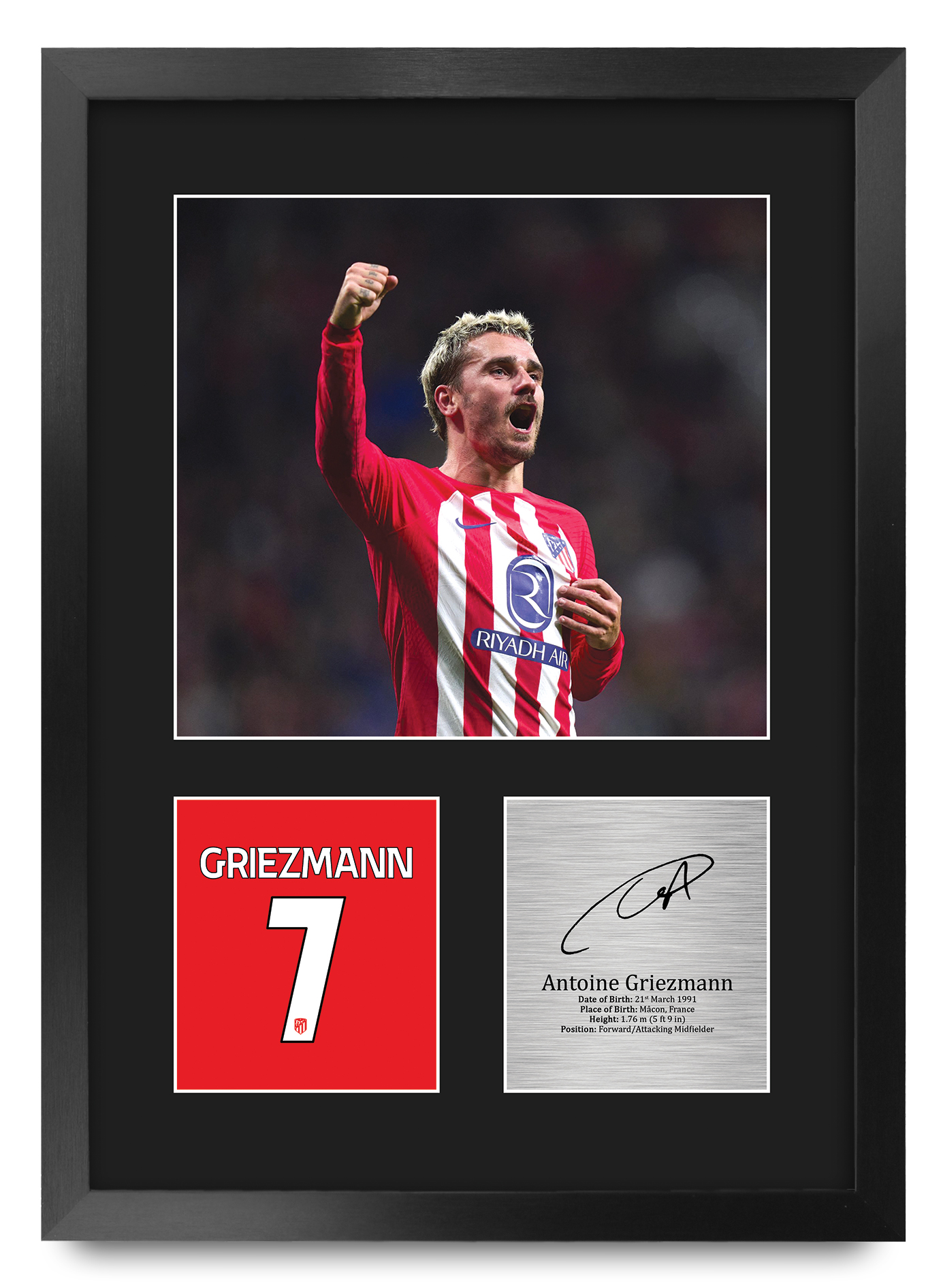 Antoine Griezmann 直筆サイン入りフォト Antoine Griezmann Atletico Madrid Printed Autographed Picture for