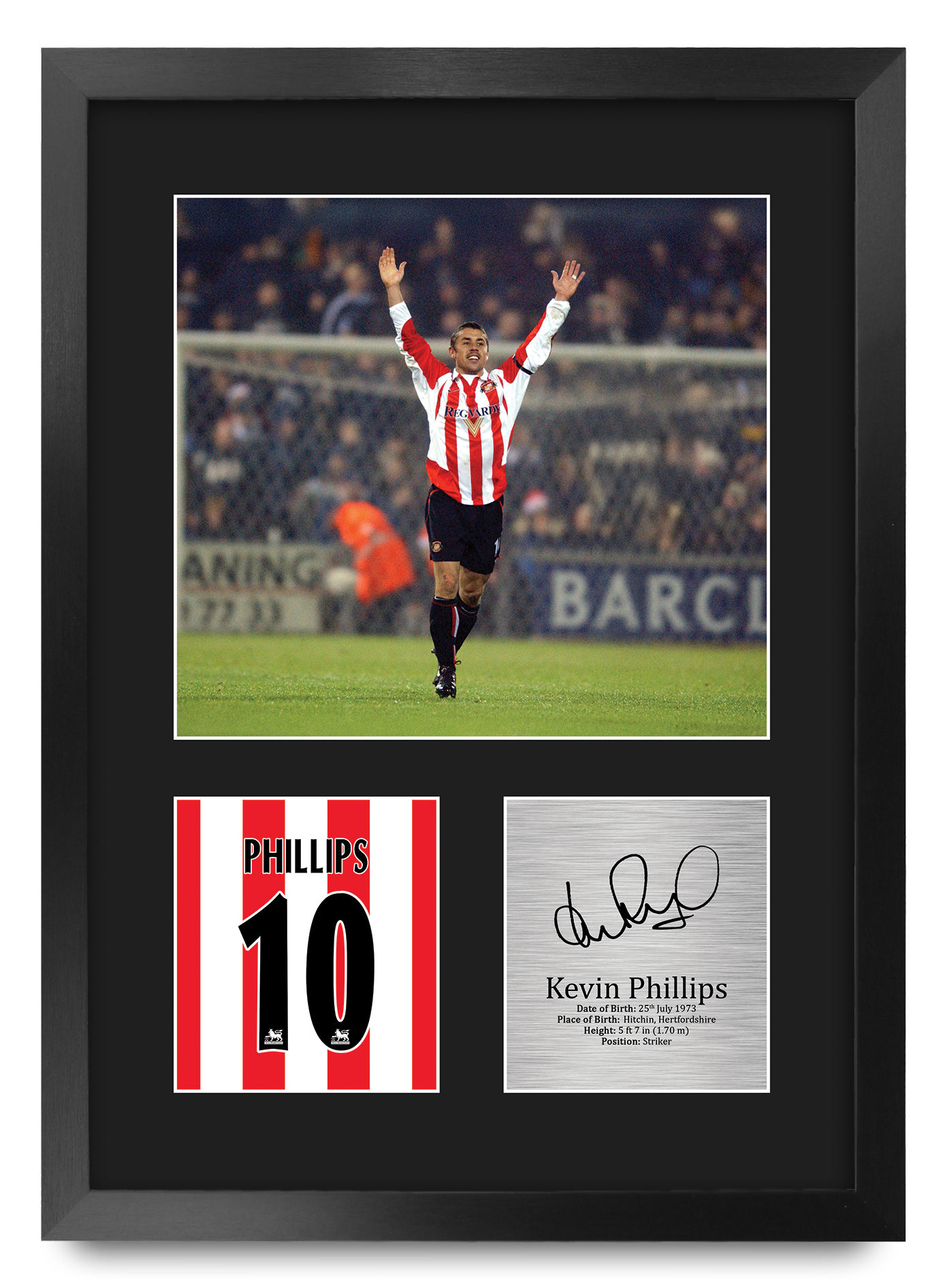 Kevin Phillips Sunderland Framed Printed Autograph Picture for Football Fans - Picture 22 of 28