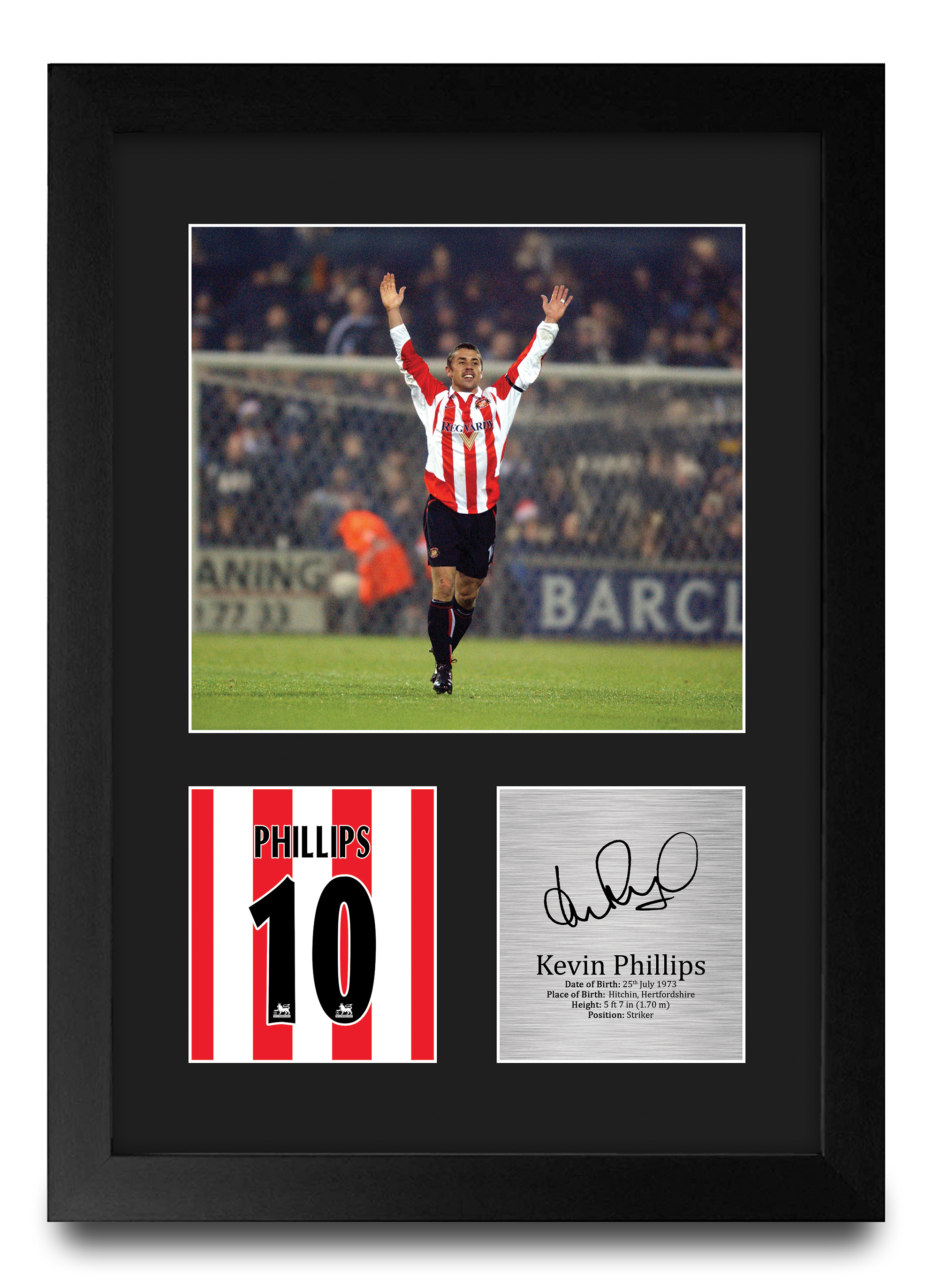 Kevin Phillips Sunderland Framed Printed Autograph Picture for Football Fans - Picture 20 of 28