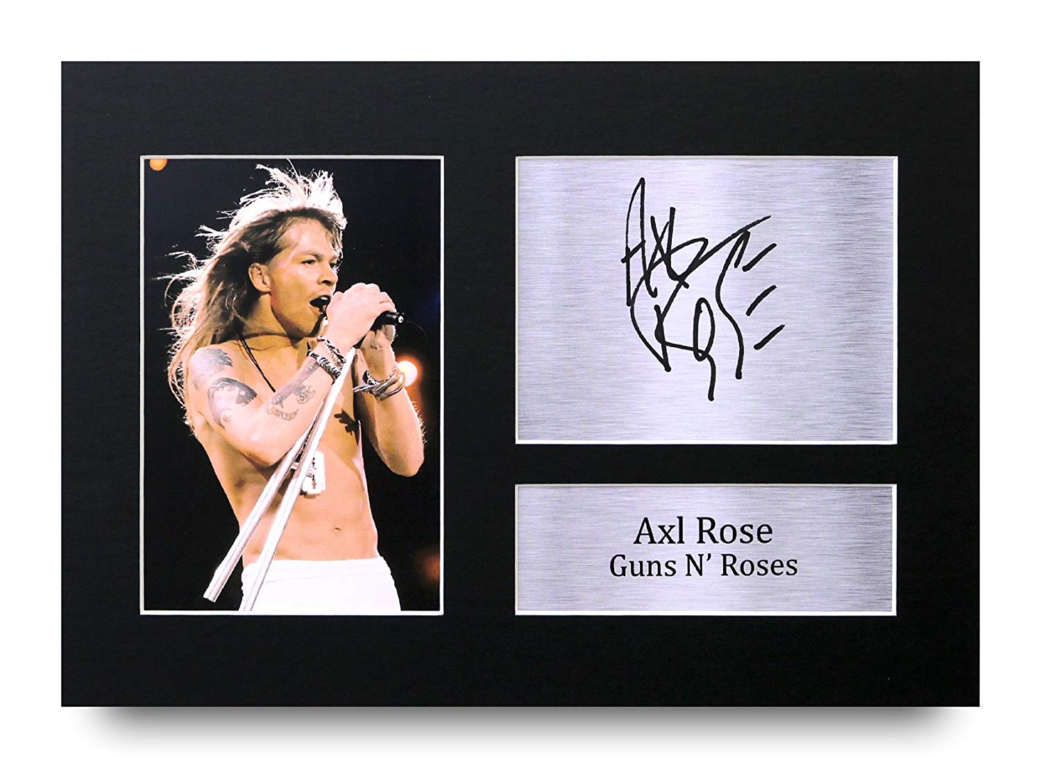 Axl Rose Signed Pre Printed Autograph A4 Photo Gift For a Guns n Roses