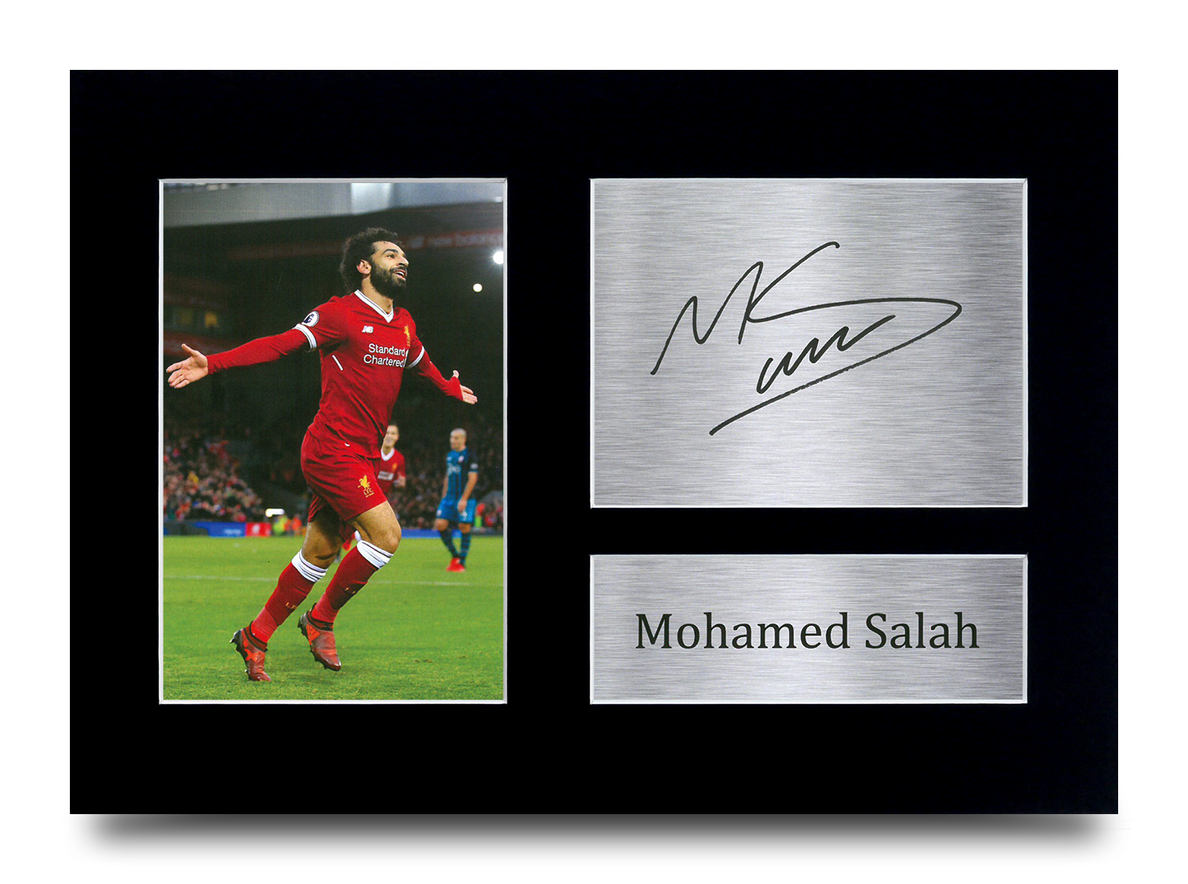 Mo Mohamed Salah Signed A4 A3 Framed Printed Autograph Liverpool LFC