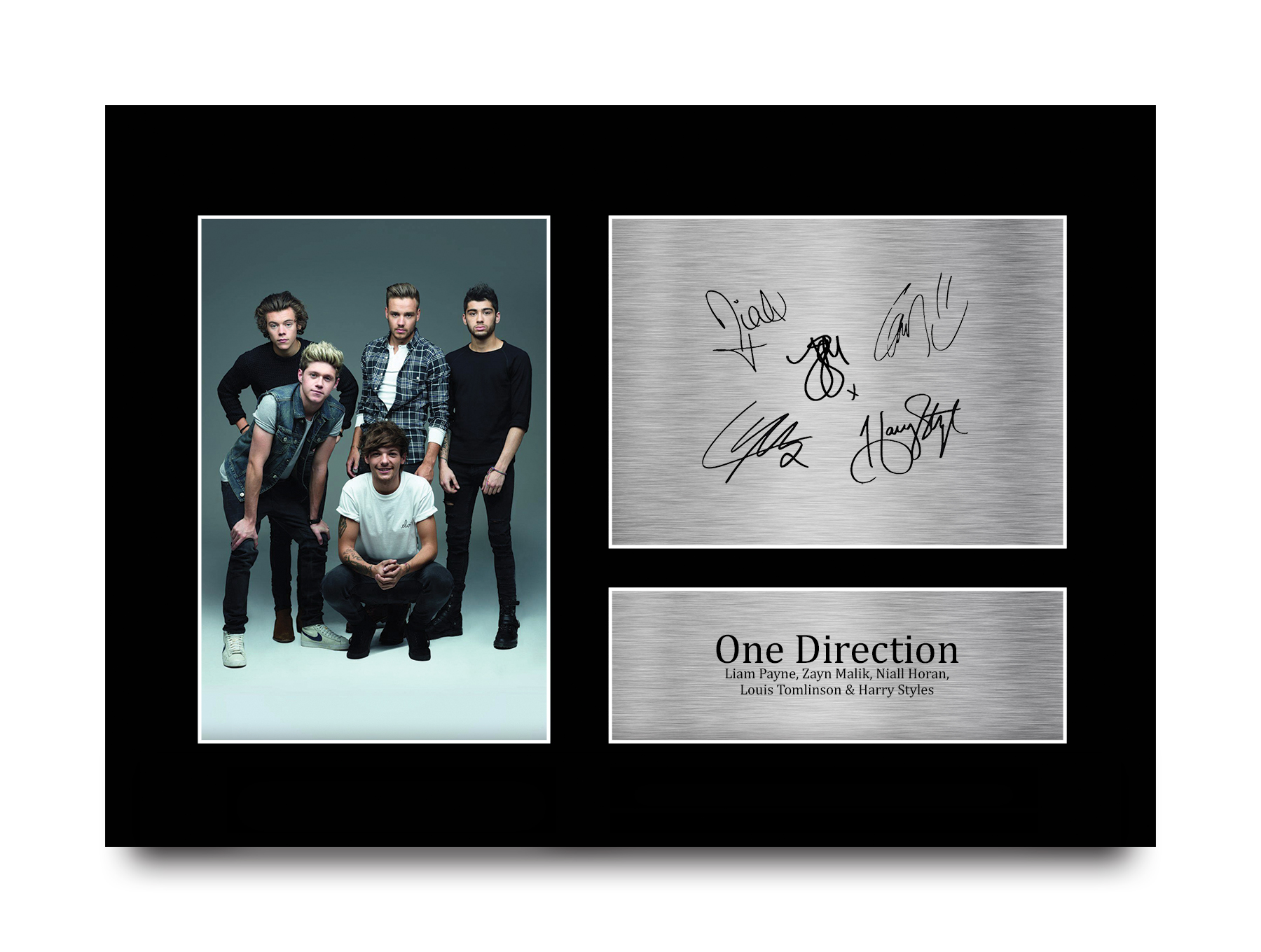 One Direction Liam Payne Harry Styles Signed A4 Printed