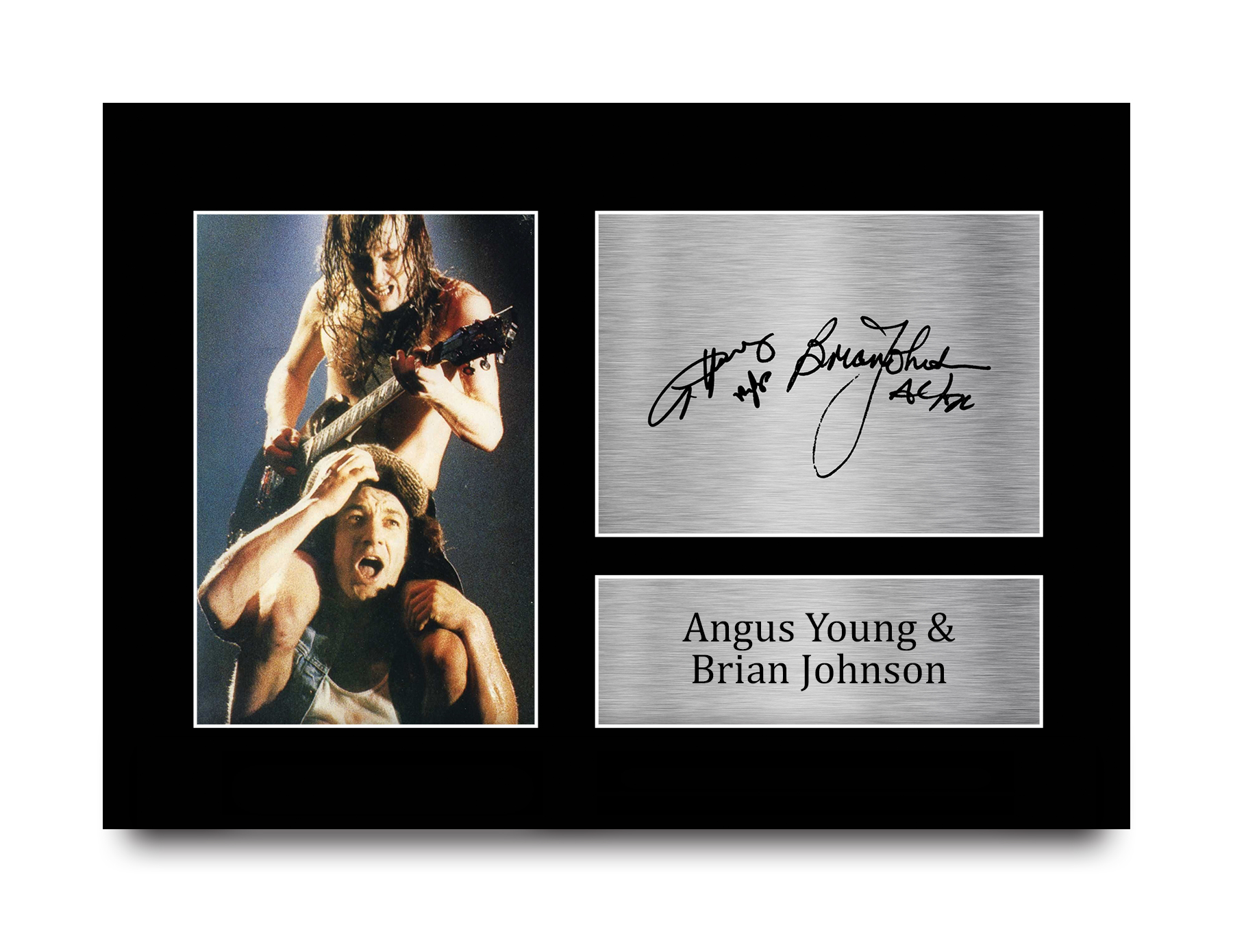 Young and Johnson Signed Pre Printed Autograph A4 Photo Gift For an AC/DC Fan - Picture 2 of 33
