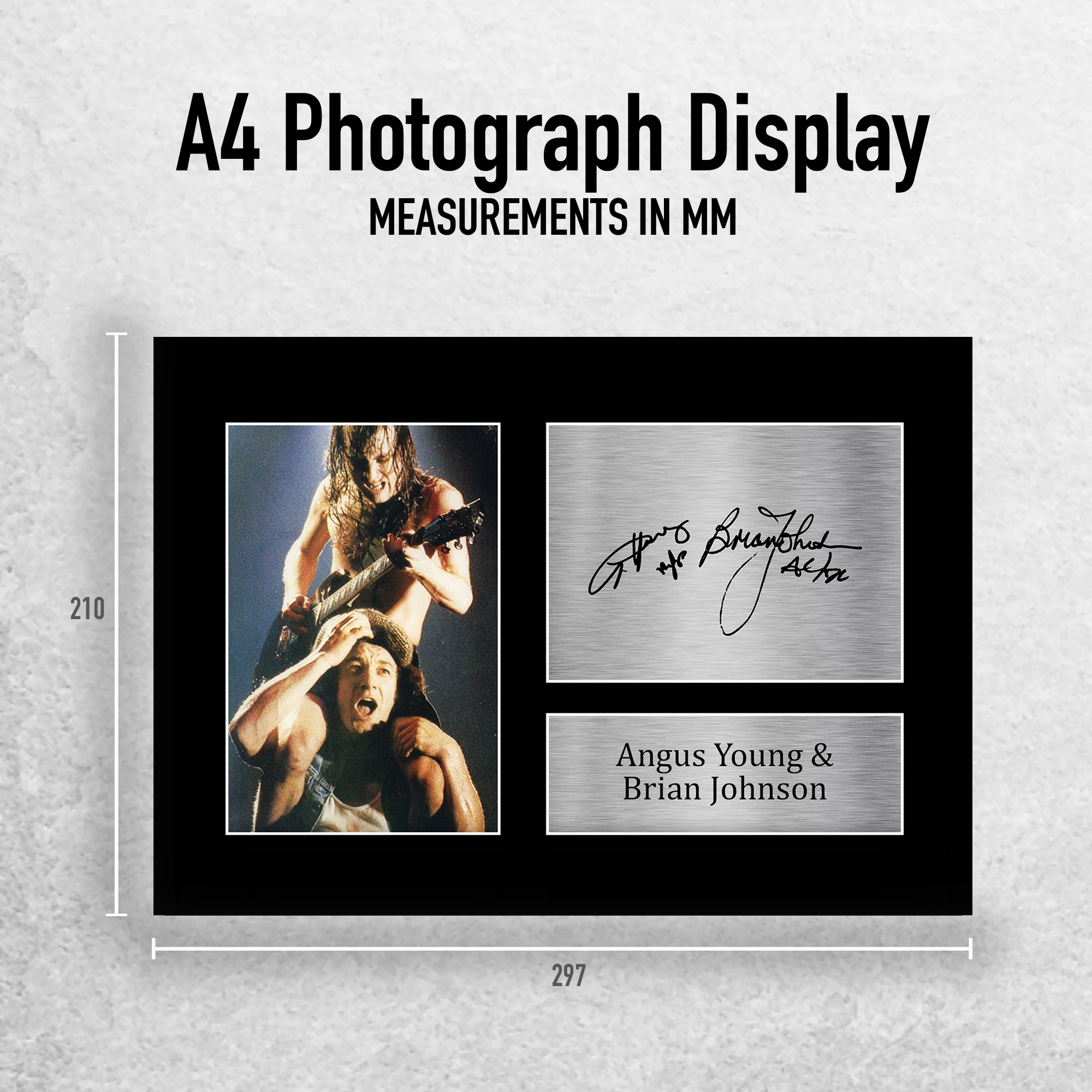 Young and Johnson Signed Pre Printed Autograph A4 Photo Gift For an AC/DC Fan - Picture 3 of 33