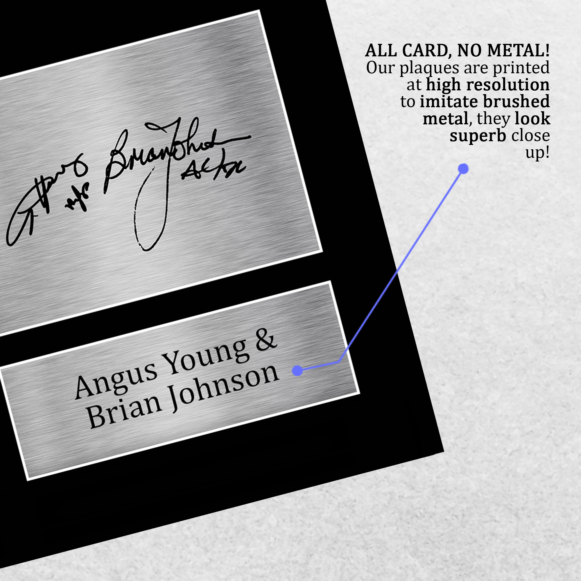 Young and Johnson Signed Pre Printed Autograph A4 Photo Gift For an AC/DC Fan - Picture 6 of 33