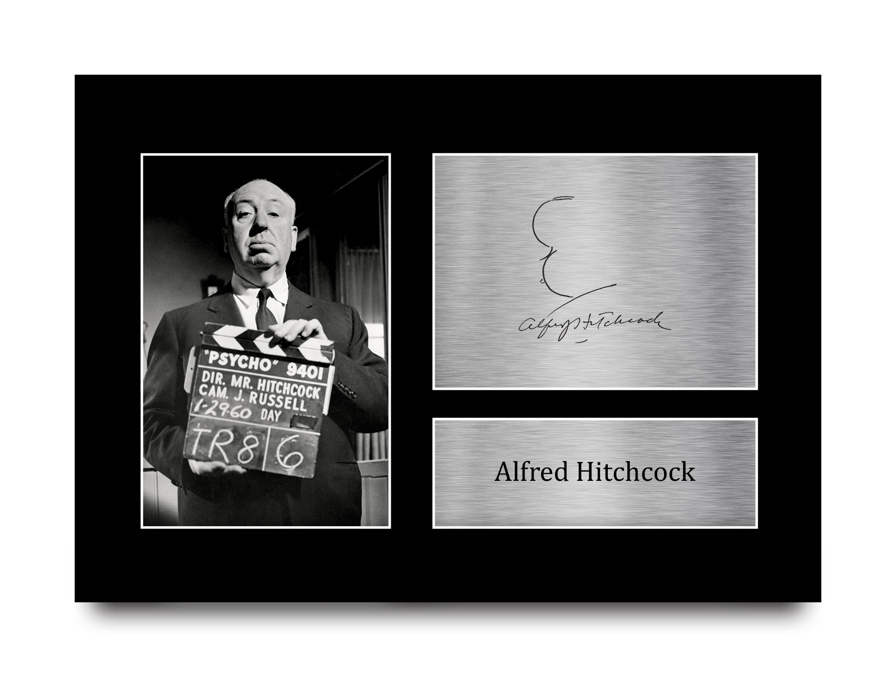 Alfred Hitchcock Psycho Gift Idea Framed Autograph Picture Print to Movie Fans - Picture 2 of 24