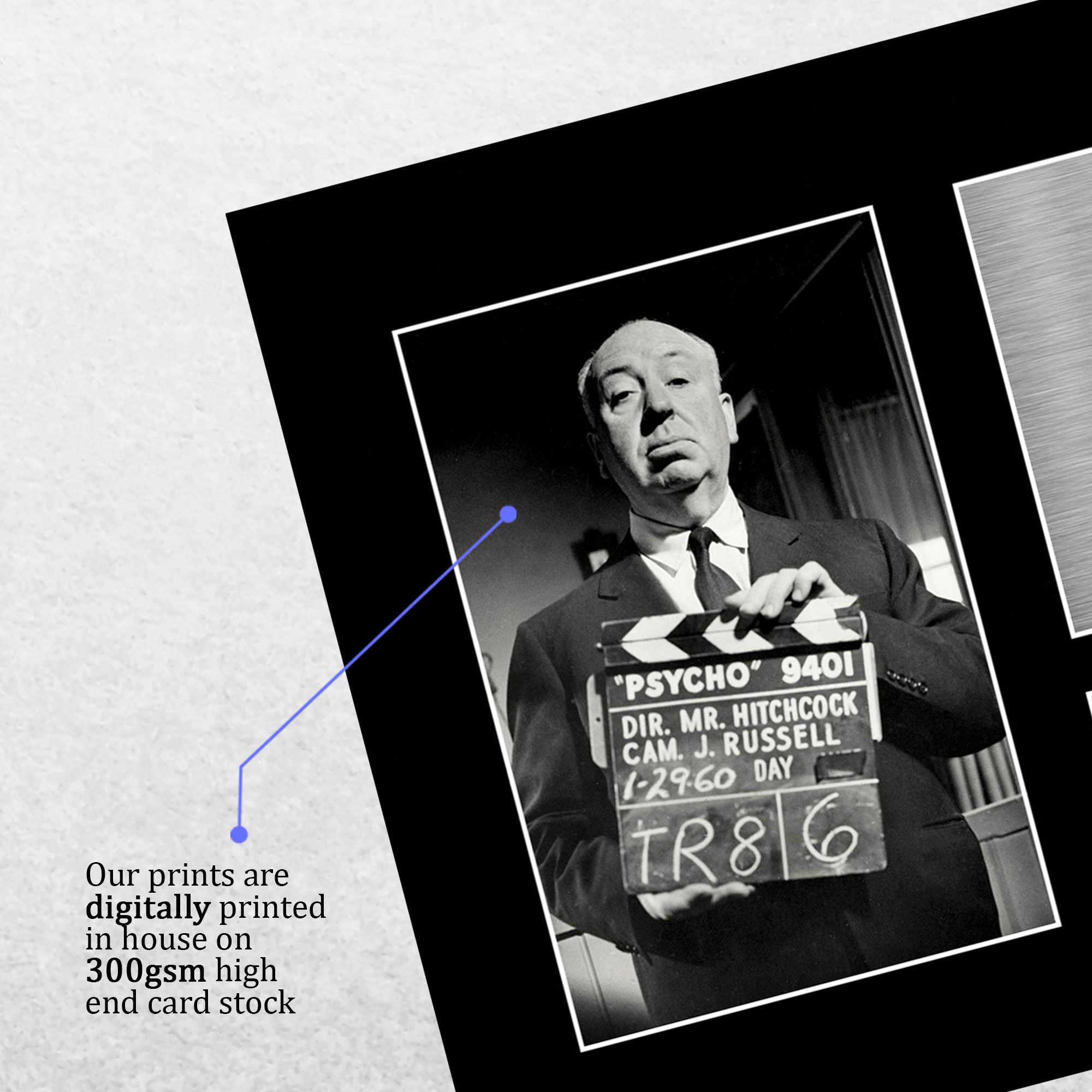 Alfred Hitchcock Psycho Gift Idea Framed Autograph Picture Print to Movie Fans - Picture 5 of 24