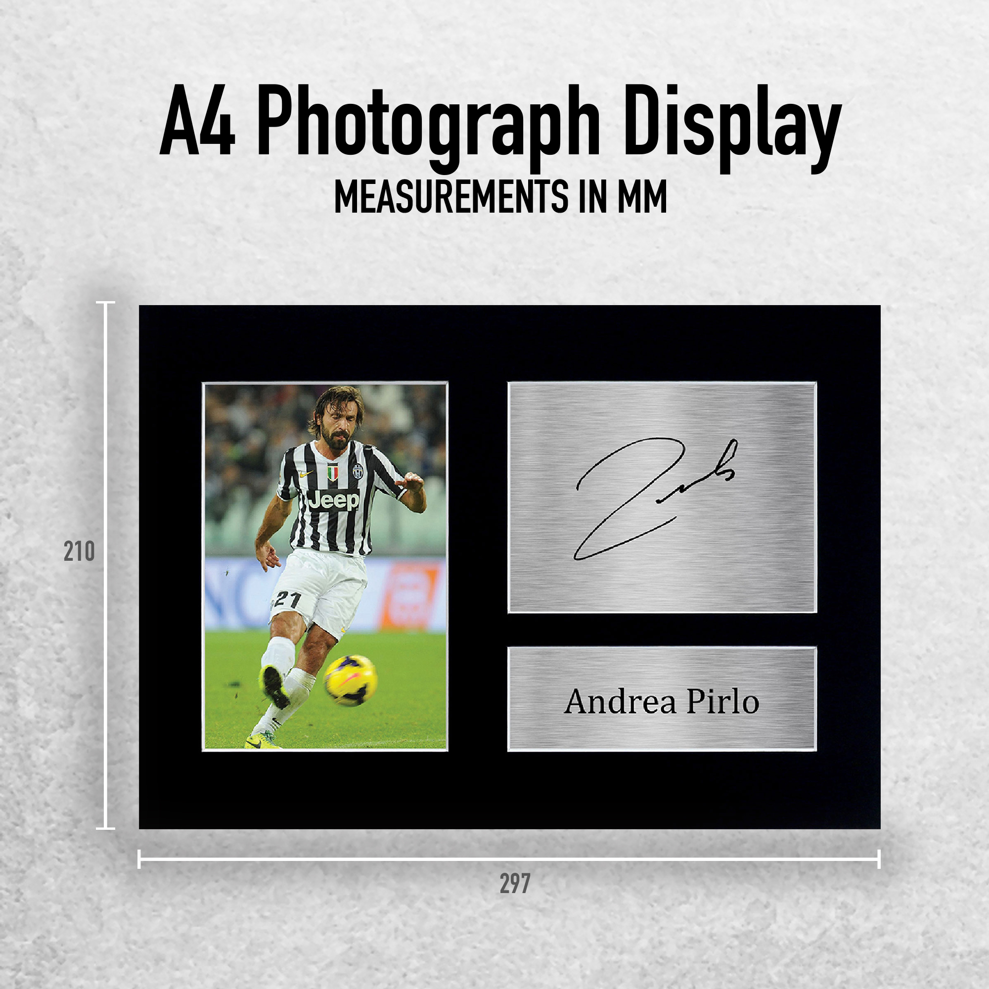 Andrea Pirlo 直筆サイン入り写真パネルBBM刻印　14/30 イタリア代表 21 Andrea Pirlo 直筆サイン 14/30 BBM刻印 - メルカリ