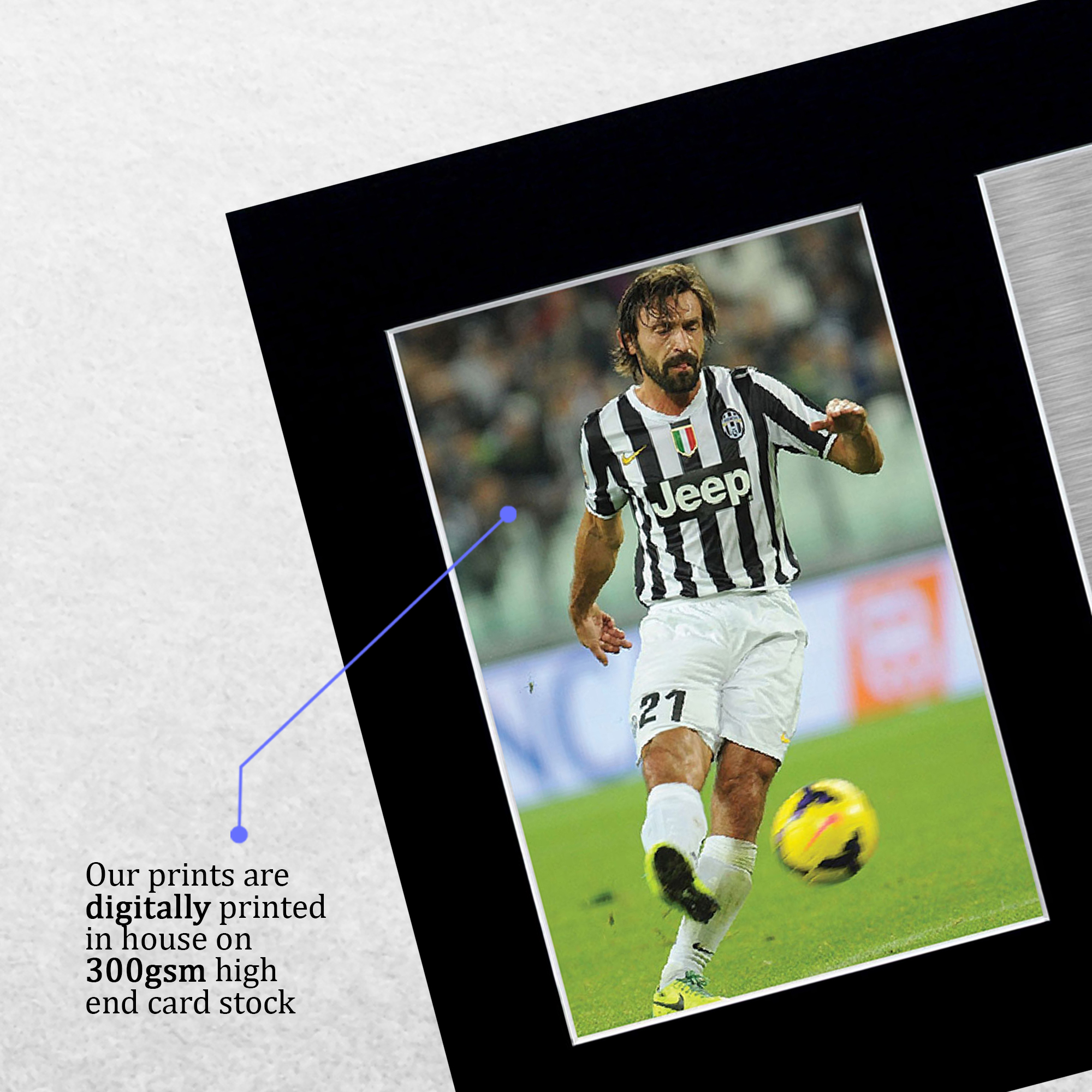 Andrea Pirlo Signed Printed Autograph A4 Photo Wall Art Gift For a