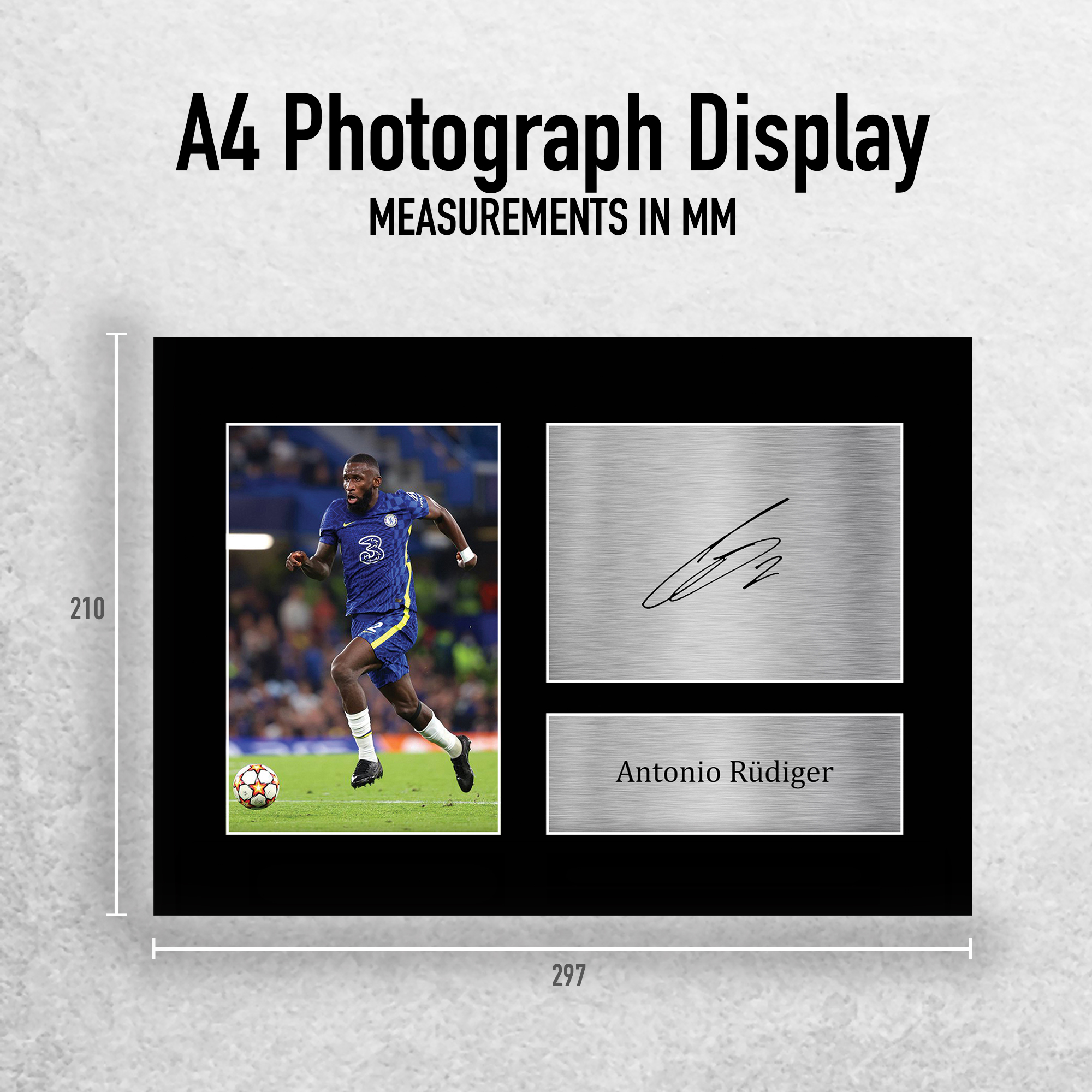 Imagen autógrafa firmada preimpresa de Antonio Rudiger Chelsea para fanáticos del fútbol - Imagen 11 de 17