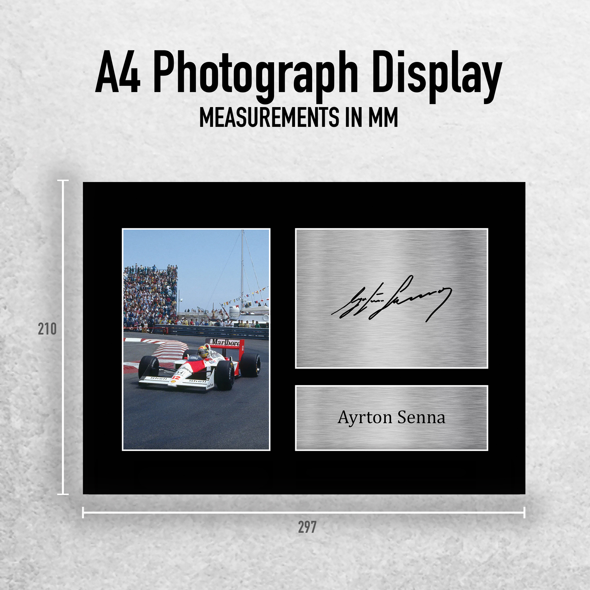 Ayrton Senna Formula 1 Gift Idea Signed A4 Photo Prints for Fans of F1 Formula 1 - Picture 11 of 17