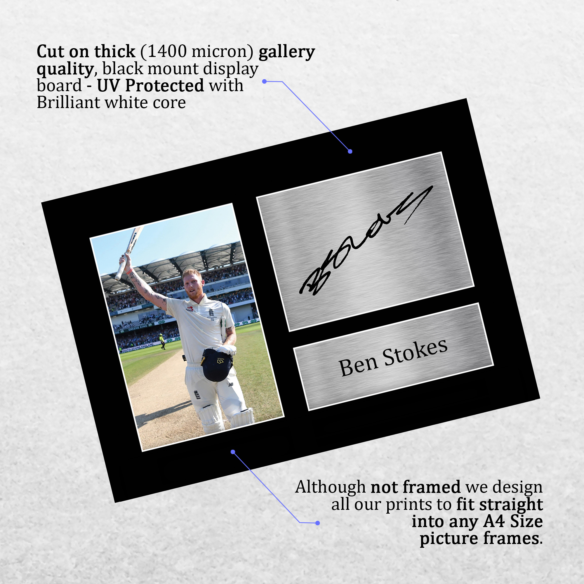 Carte Photo Autographe A4 Signée Dennis Wise (Chelsea/Wimbledon) Avec Certificat D'authenticité - UK