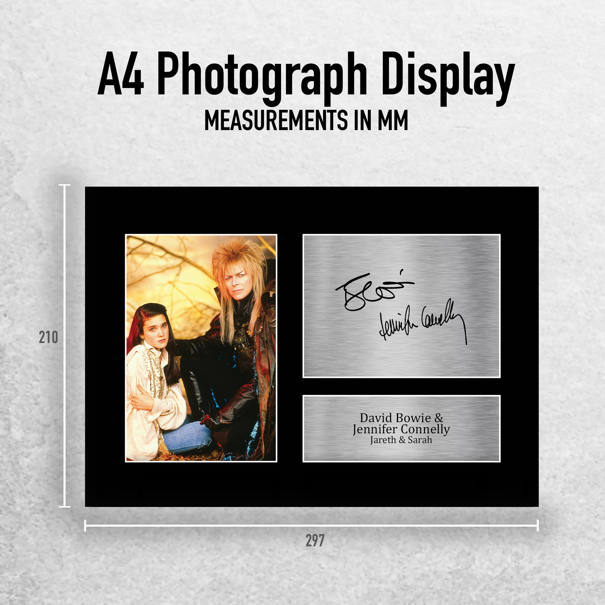 Labyrinth Ideal Gift Printed Framed Autograph Picture to Movie Memorabilia Fans - Picture 31 of 45