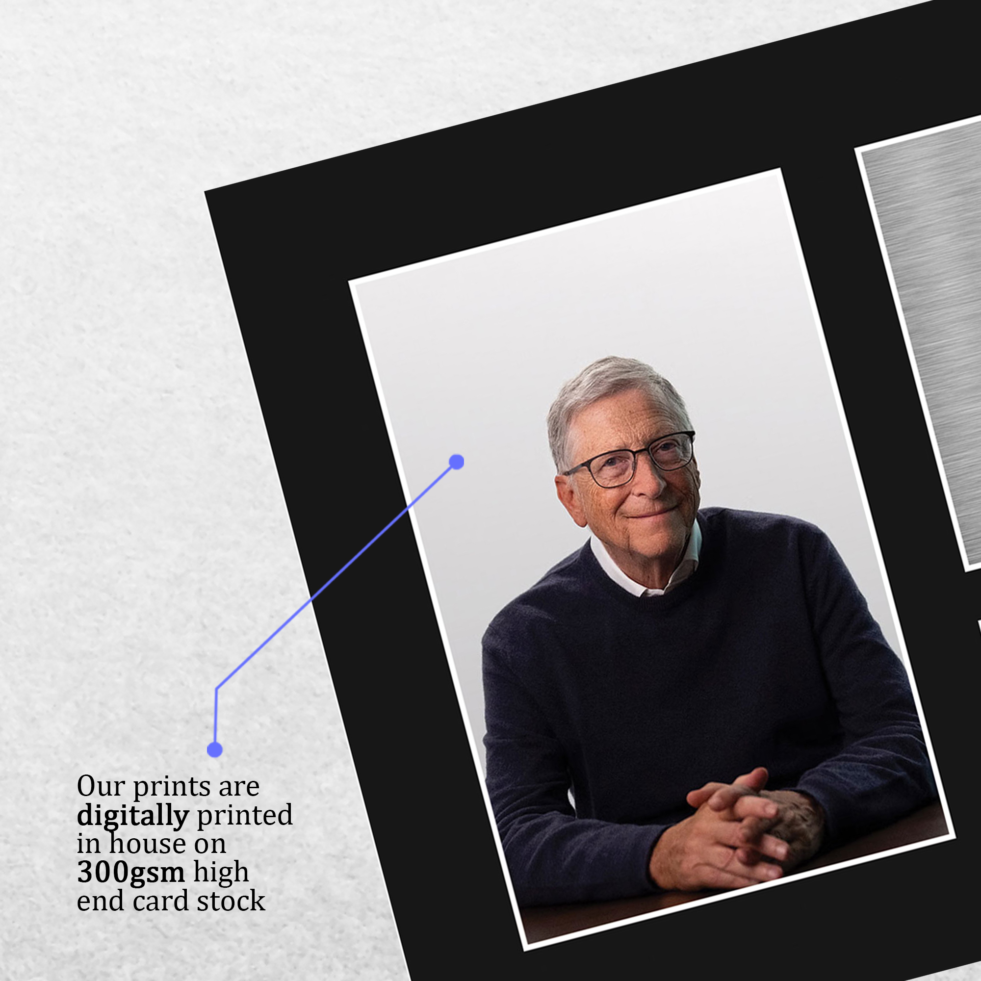 Bill Gates Co Founder Microsoft Gift Printed Signed Autograph