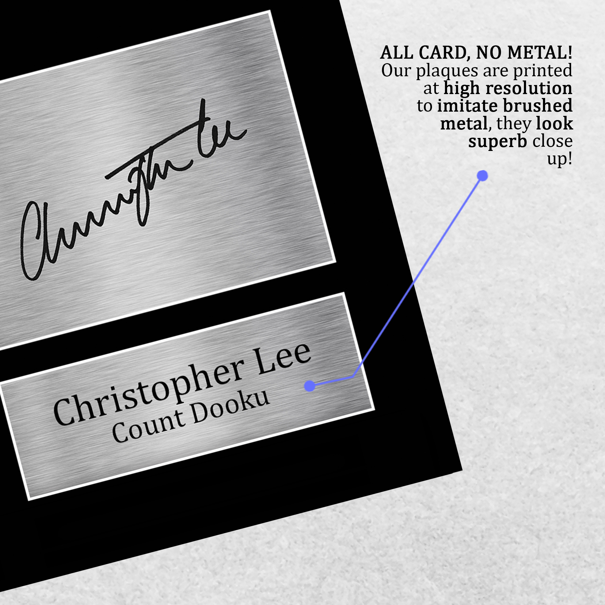 Christopher Lee Signed Pre Printed Autograph A4 Photo Gift For a Star Wars Fan - Picture 6 of 17
