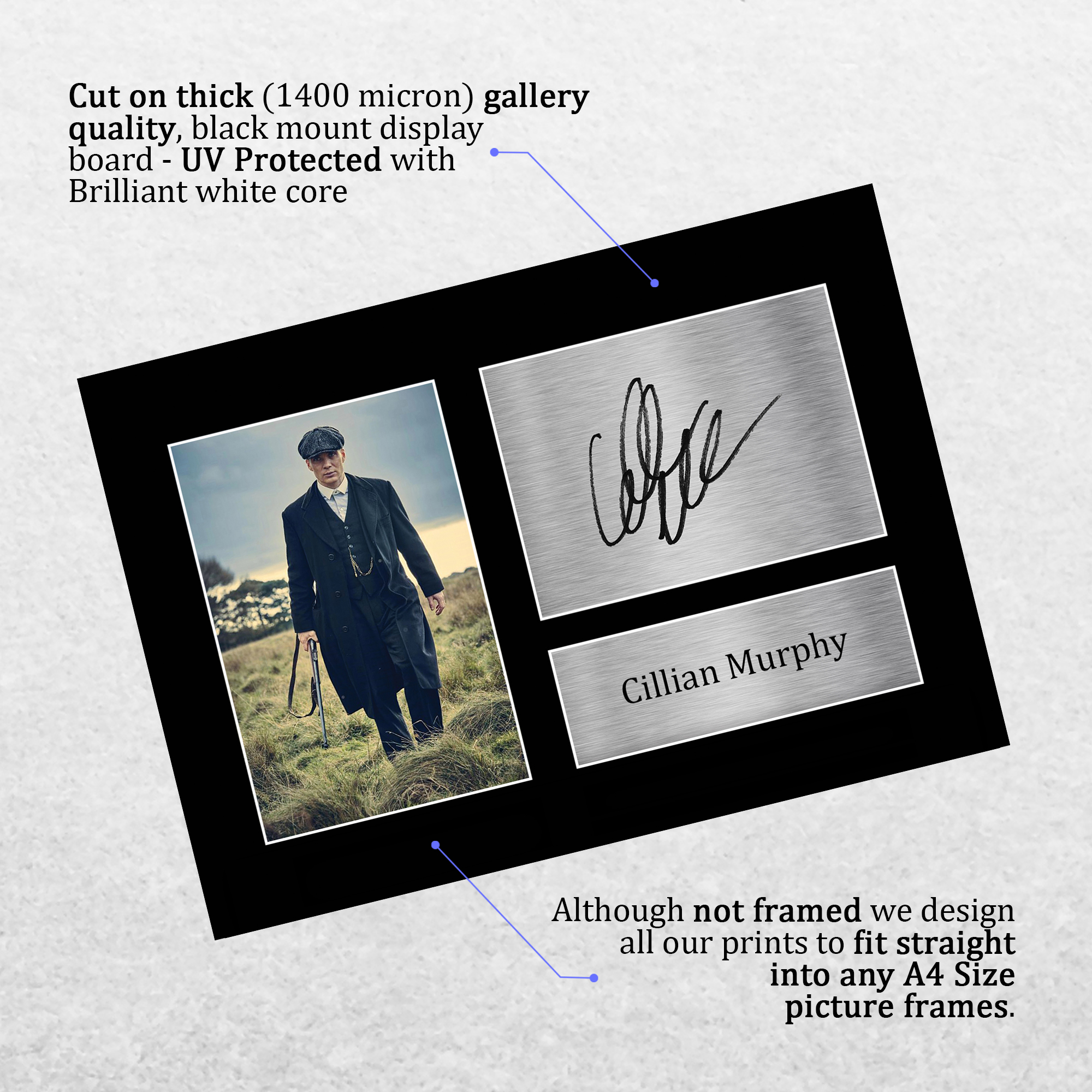 Cillian Murphy Signed Peaky Blinders Printed Autograph Photo