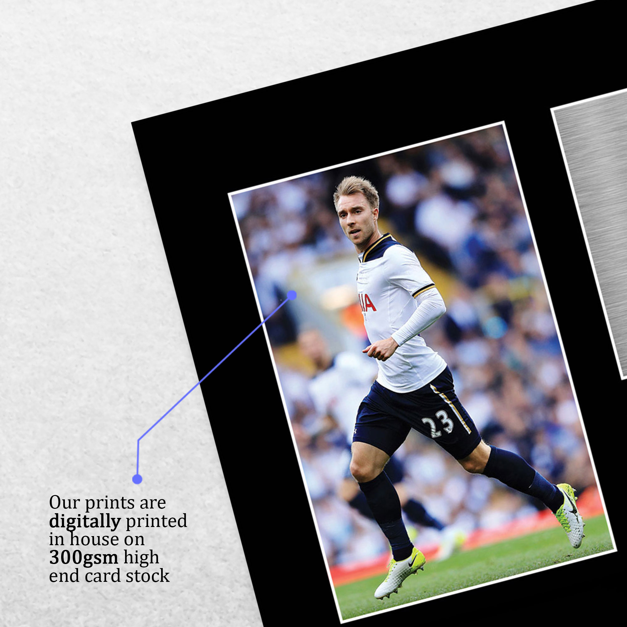 Christian Eriksen Signed A4 Print Autograph Gift For a Tottenham Hotspurs Fan - Produktbild 3