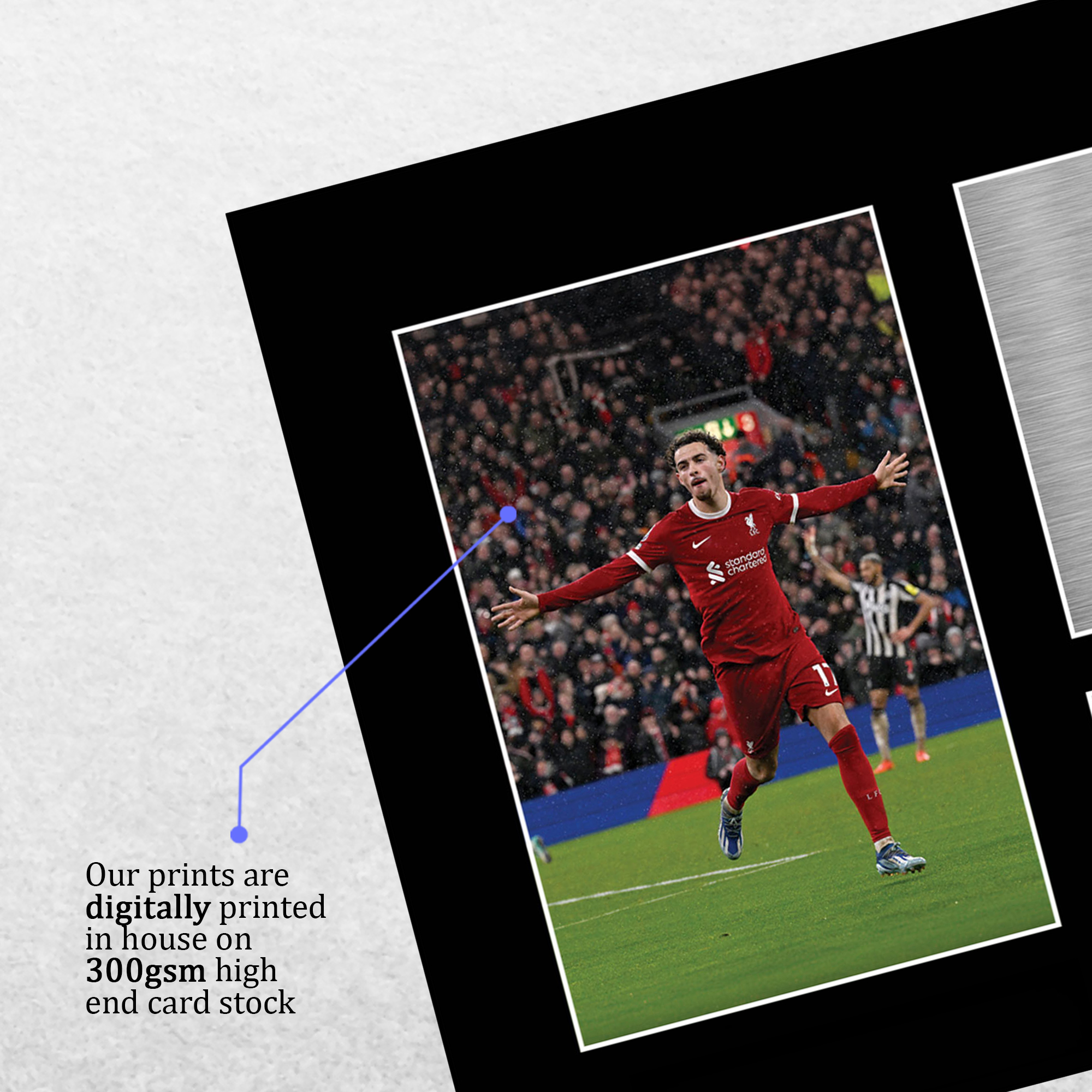 Curtis Jones Liverpool Framed Printed Autograph Picture for Football Fans - Picture 13 of 17