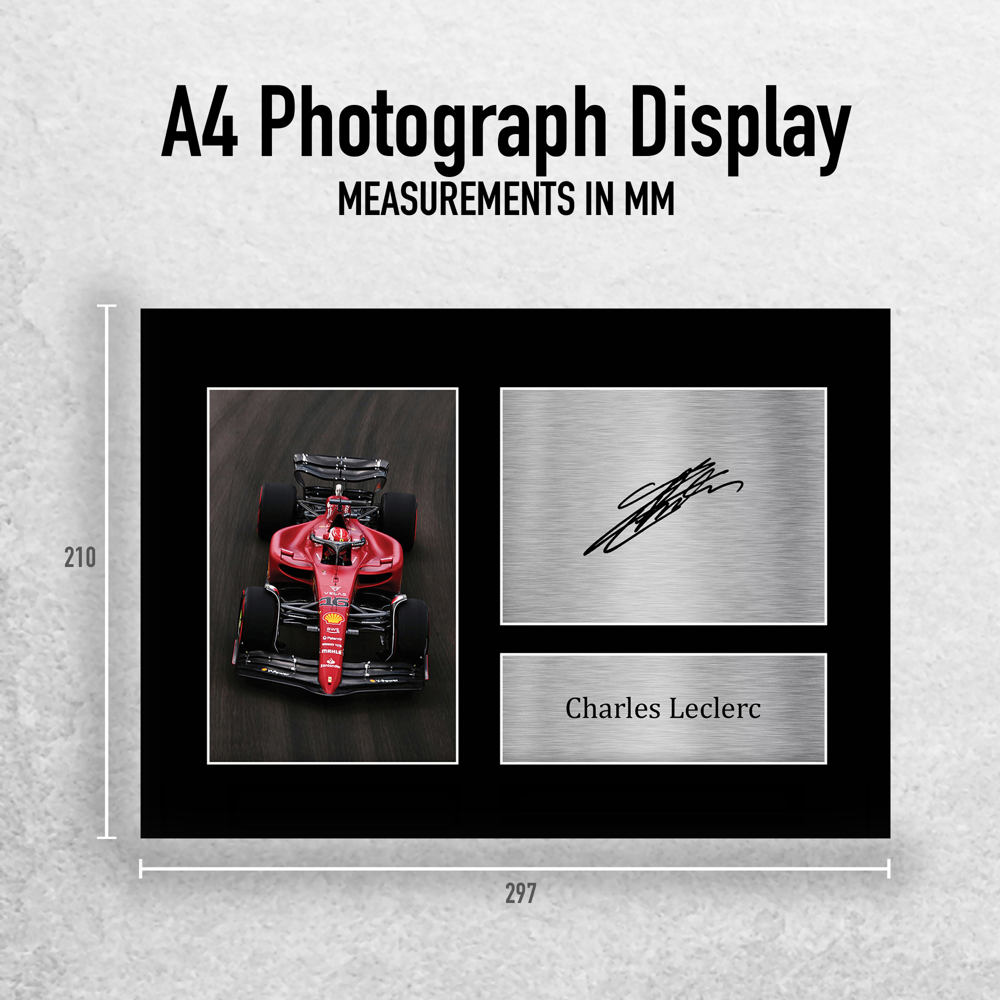 Charles Leclerc ottima idea regalo stampe fotografiche incorniciate per appassionati di F1 Formula 1 - Foto 25 di 31