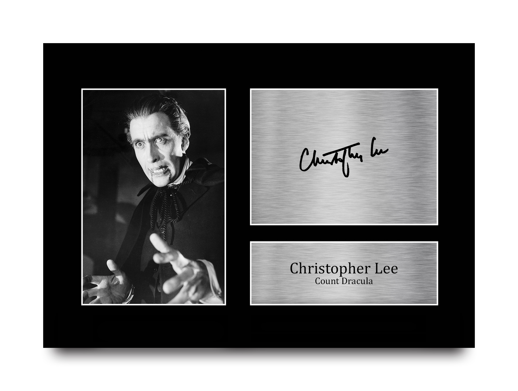 Christopher Lee Dracula Gift Idea Signed Autograph A4 Picture Print to Movie Fan - Picture 10 of 24