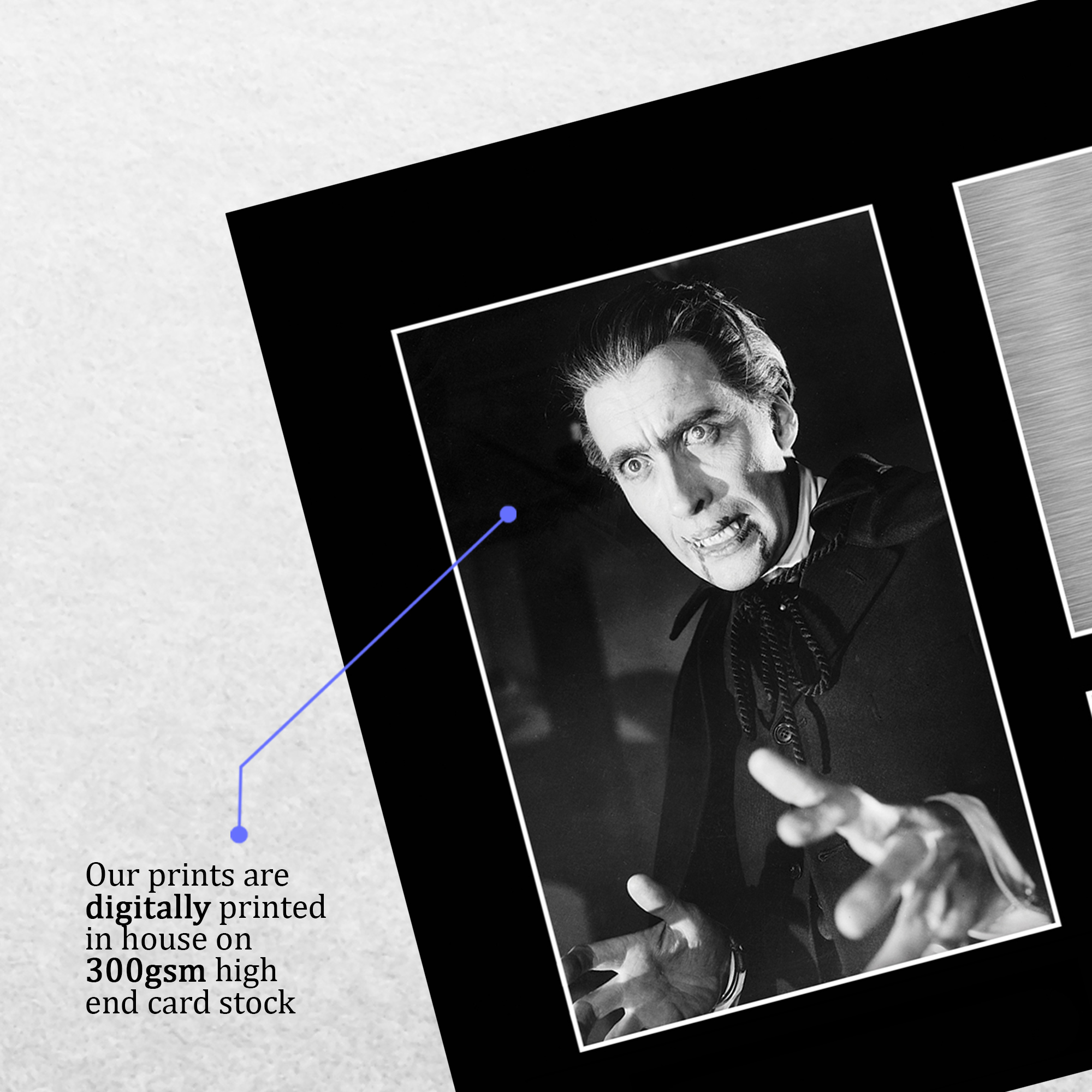 Christopher Lee Dracula Gift Idea Signed Autograph A4 Picture Print to Movie Fan - Picture 13 of 24