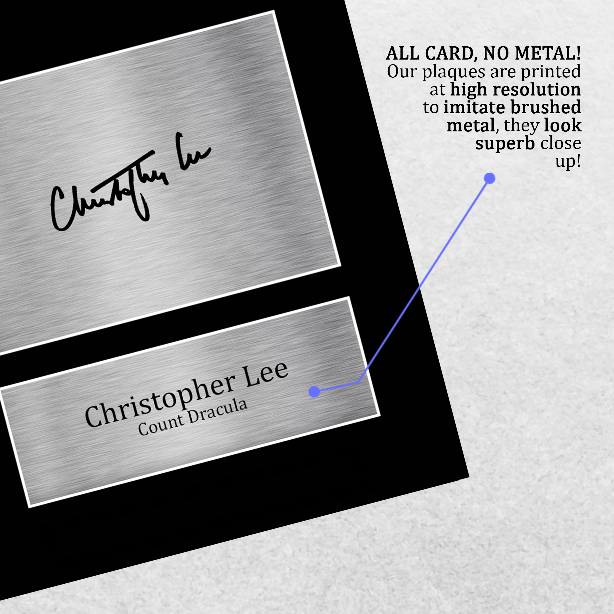 Christopher Lee Dracula Gift Idea Signed Autograph A4 Picture Print to Movie Fan - Picture 14 of 24