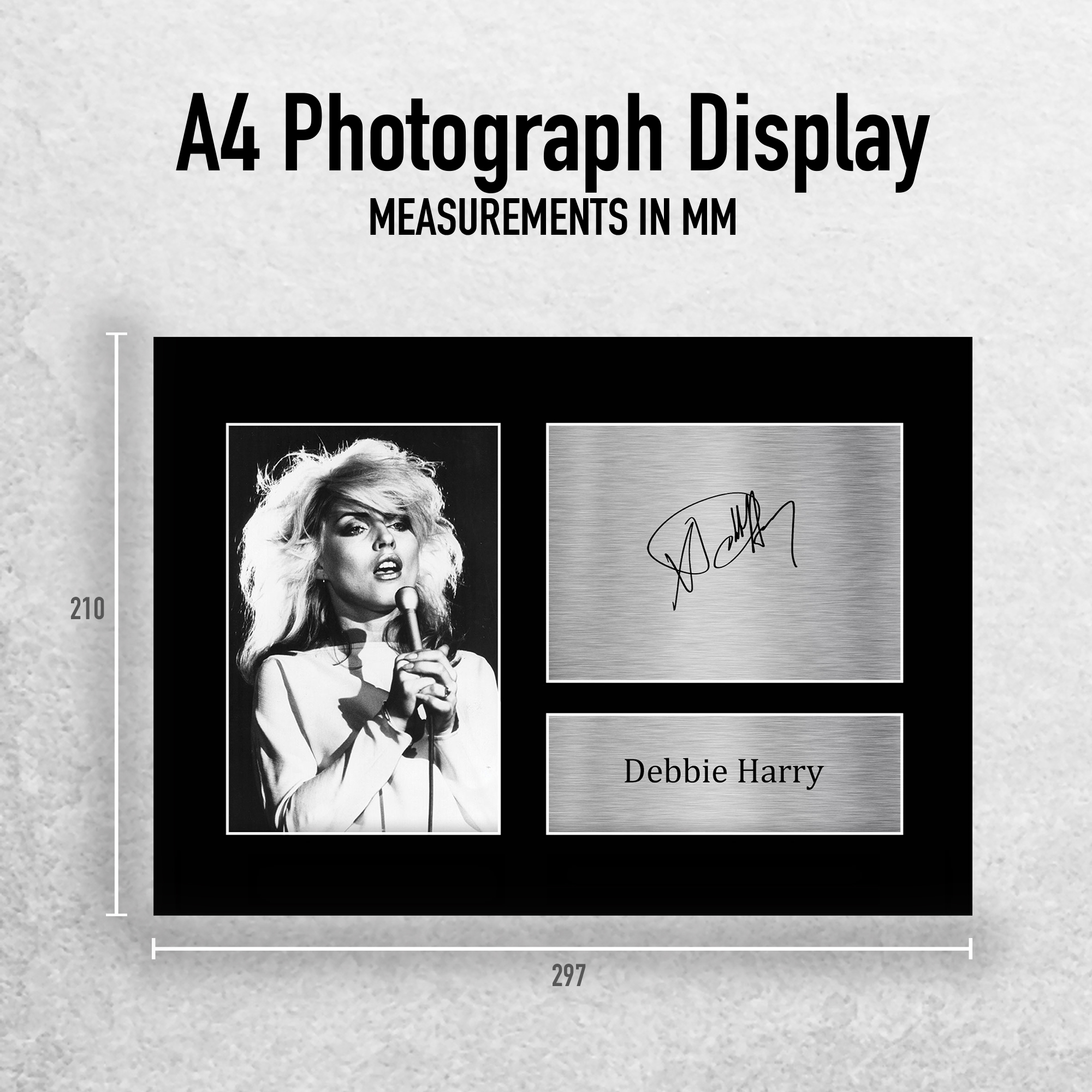 Debbie Harry Signed Pre Printed Autograph A4 Photo Gift For