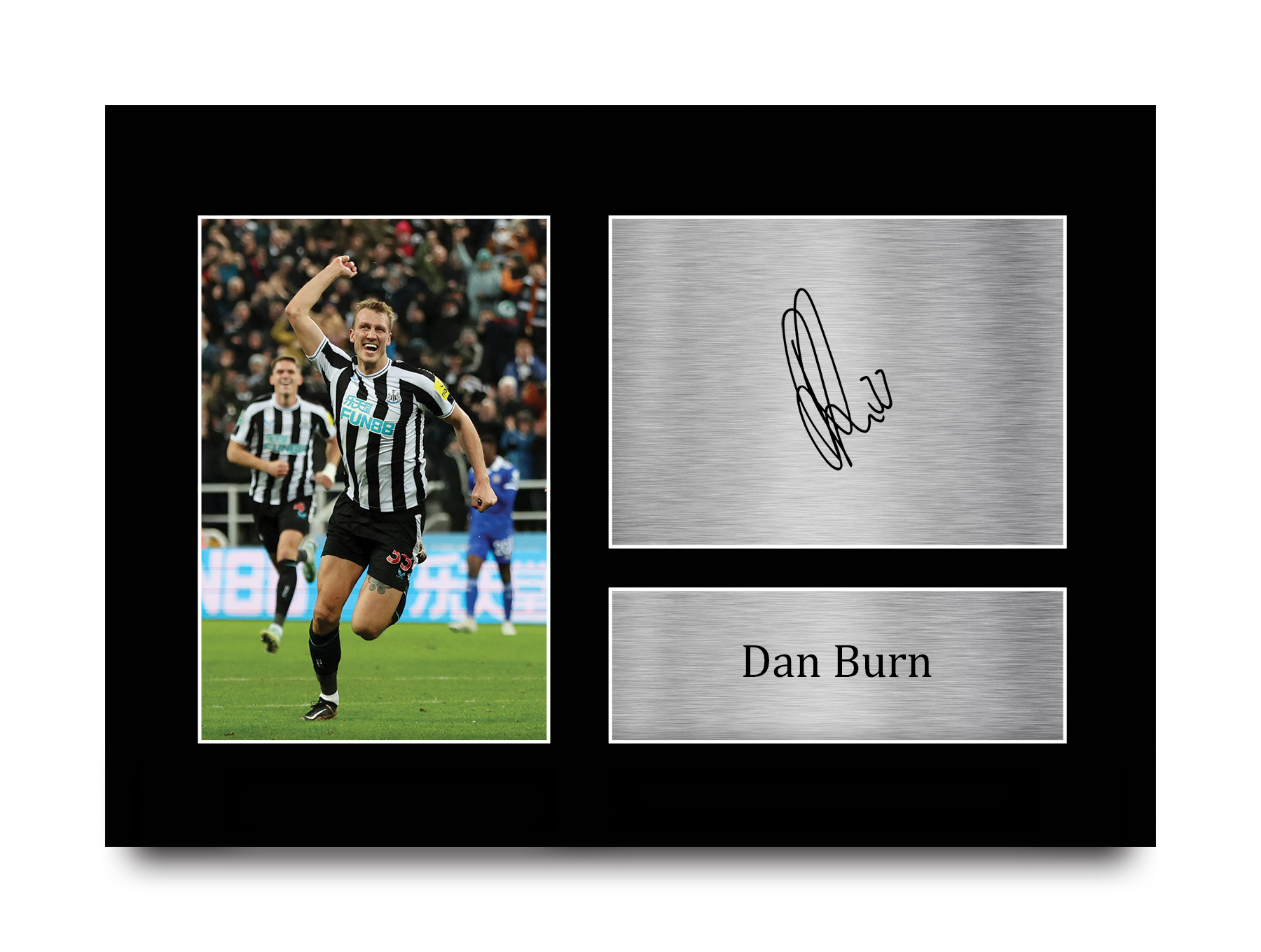 Dan Burn Newcastle United Framed Printed Autograph Picture for Football Fans - Picture 10 of 17