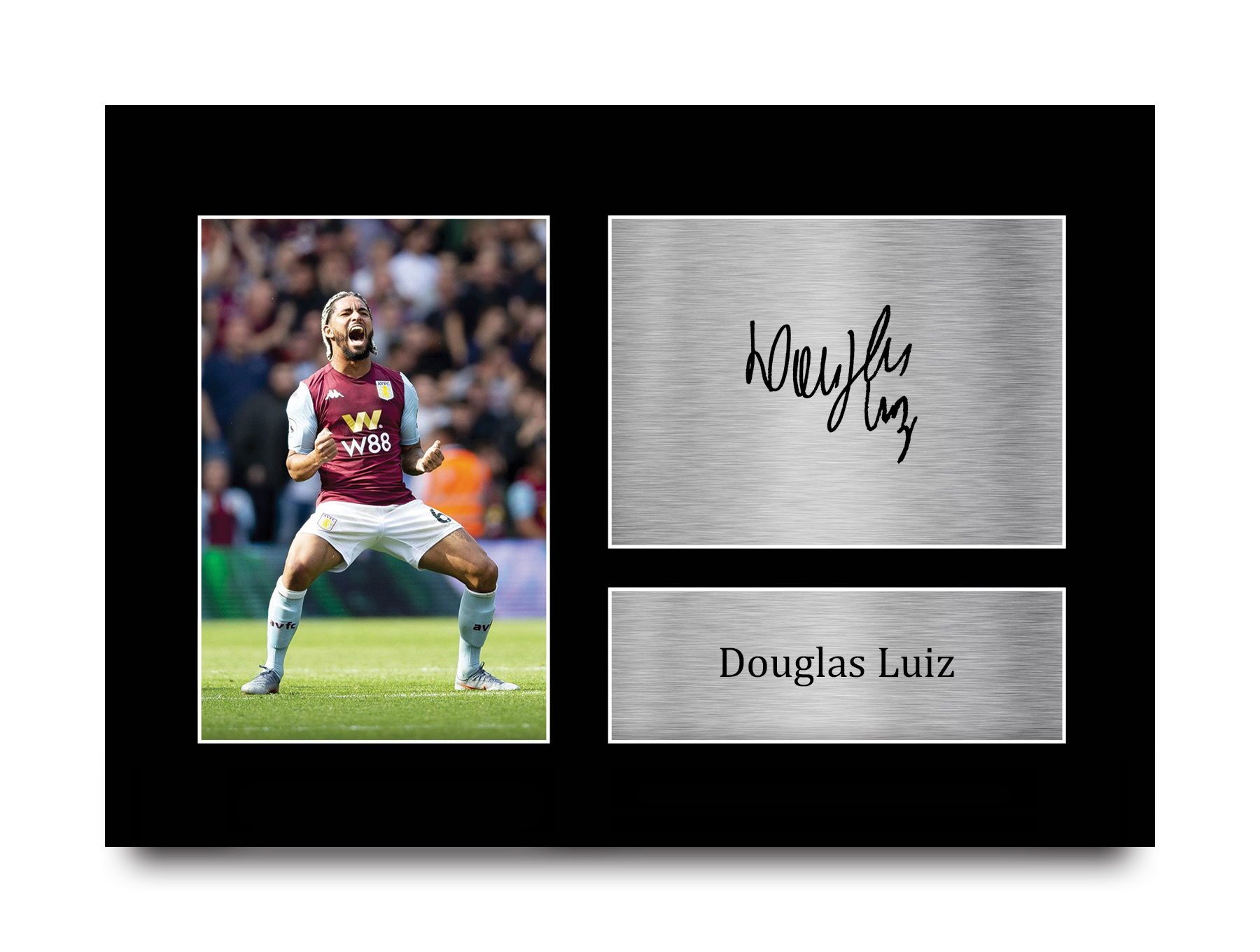 Douglas Luiz Aston Villa Geschenkideen gedrucktes Autogrammbild für Fußballfans - Bild 10 von 17