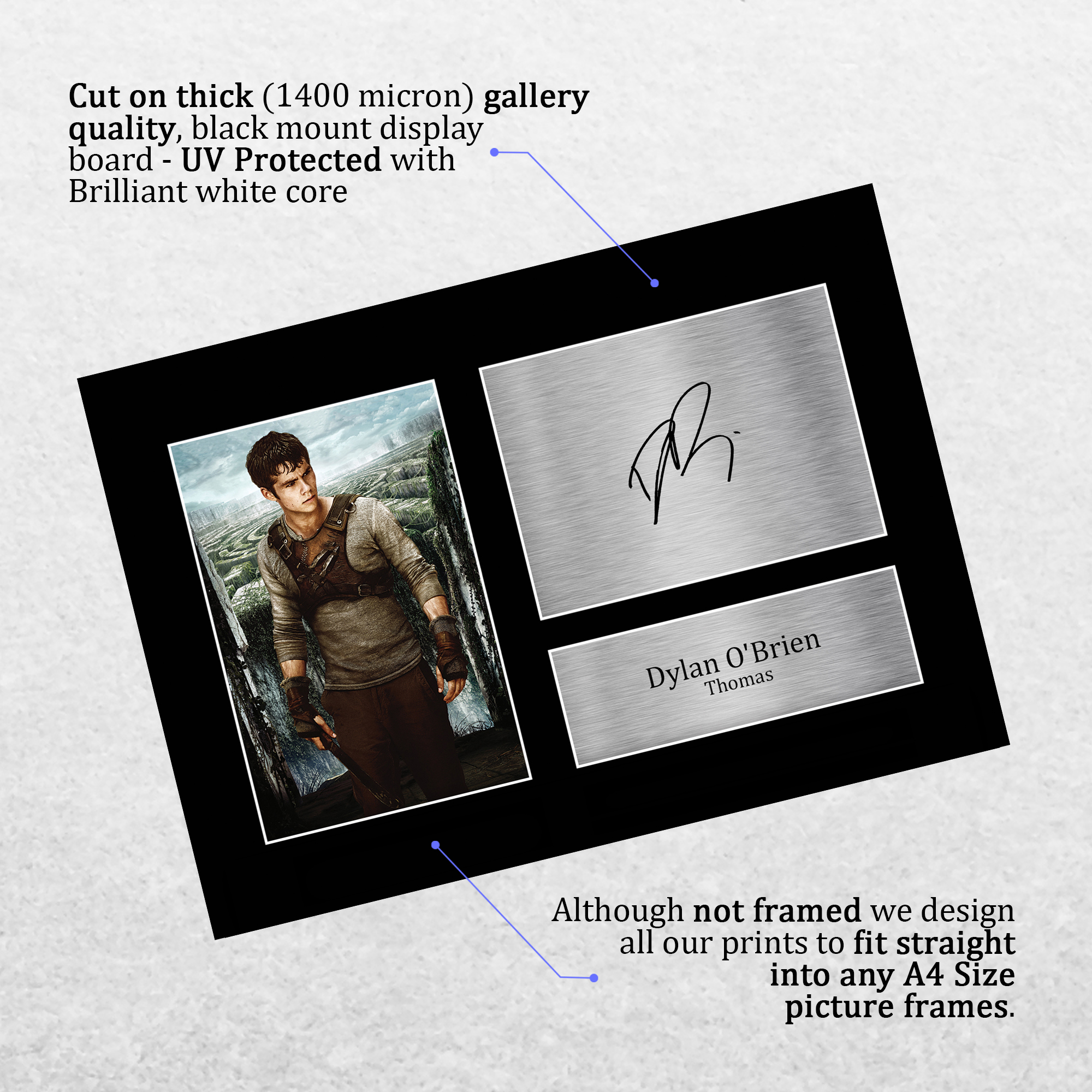 Dylan O'Brien Maze Runner Gift Signed Autograph A4 Picture Print to Movie Fans - Picture 12 of 24