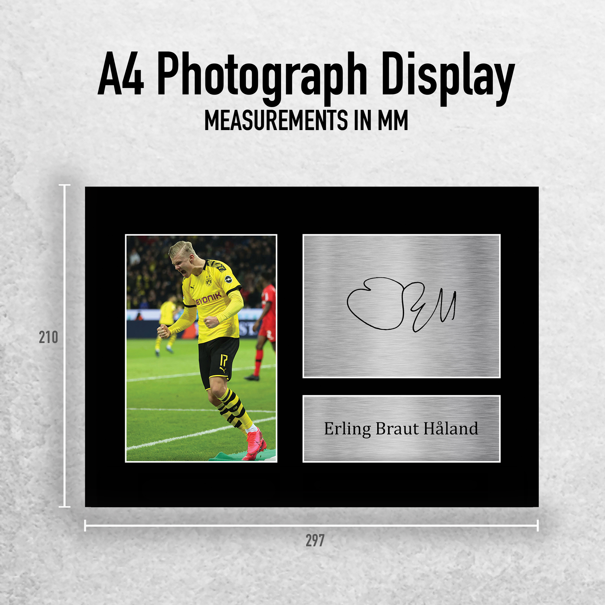 Erling Haaland A4 Borussia Dortmund Printed Autographed Picture for Football Fan - Picture 11 of 24