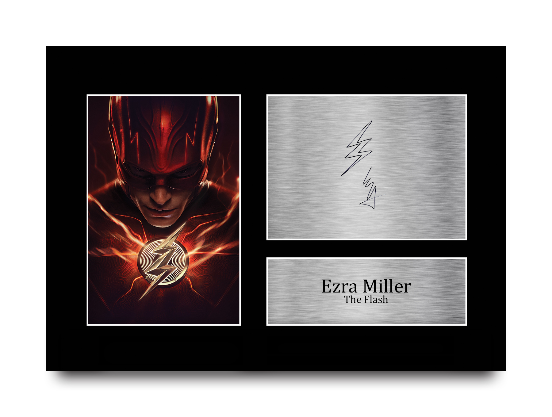 Ezra Miller The Flash Gift Idea Framed Autograph Picture Print to Movie Fans