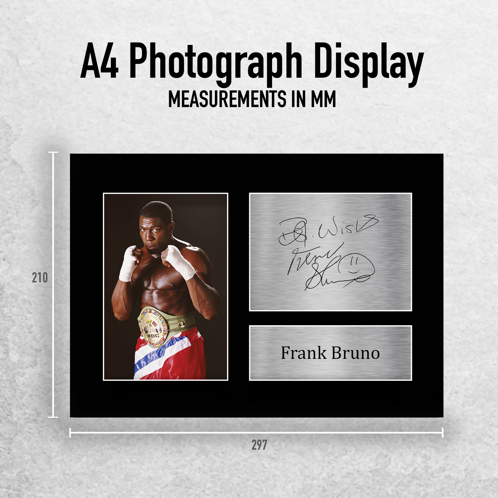 Gant De Boxe Frank Bruno Dédicacé / Autographié