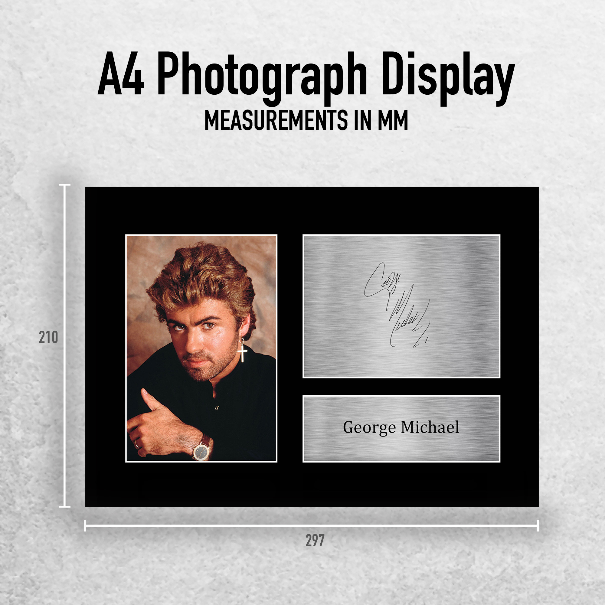 George Michael Signed Pre Printed Autograph A4 Photo Gift For a Pop Fan - Bild 3 von 31