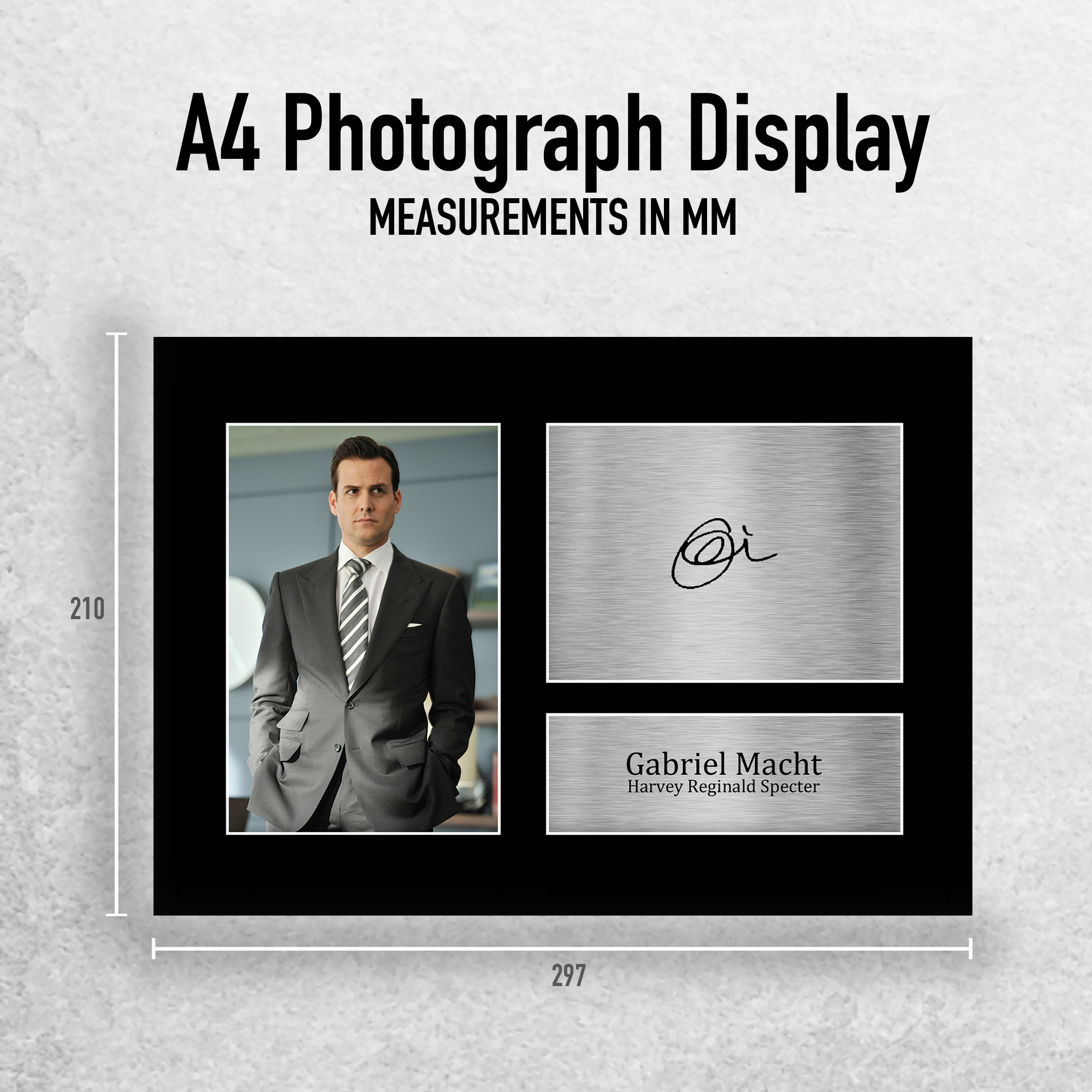 Gabriel Macht Suits Cool Gift Idea Printed Framed Autograph Picture for TV Fans - Bild 18 von 24